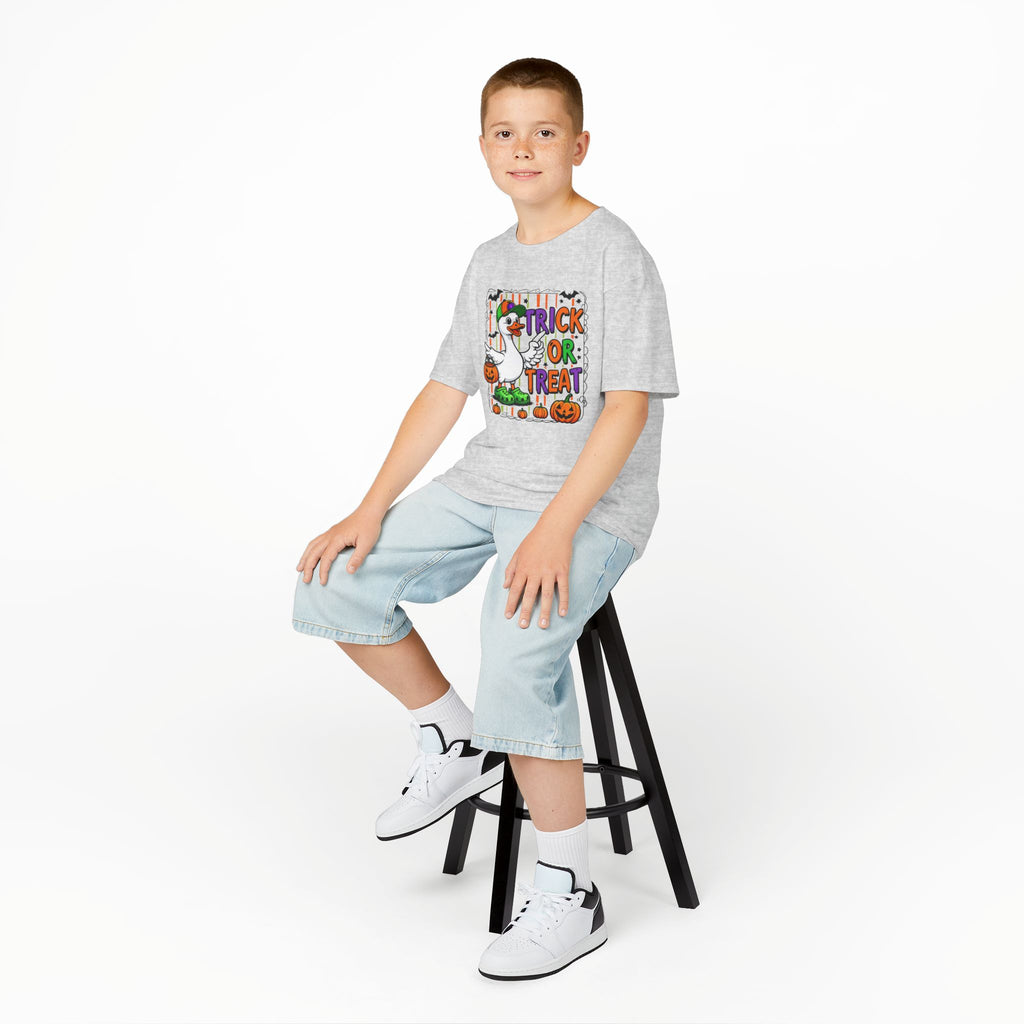 Boys Halloween Trick or Treat Goose Tee