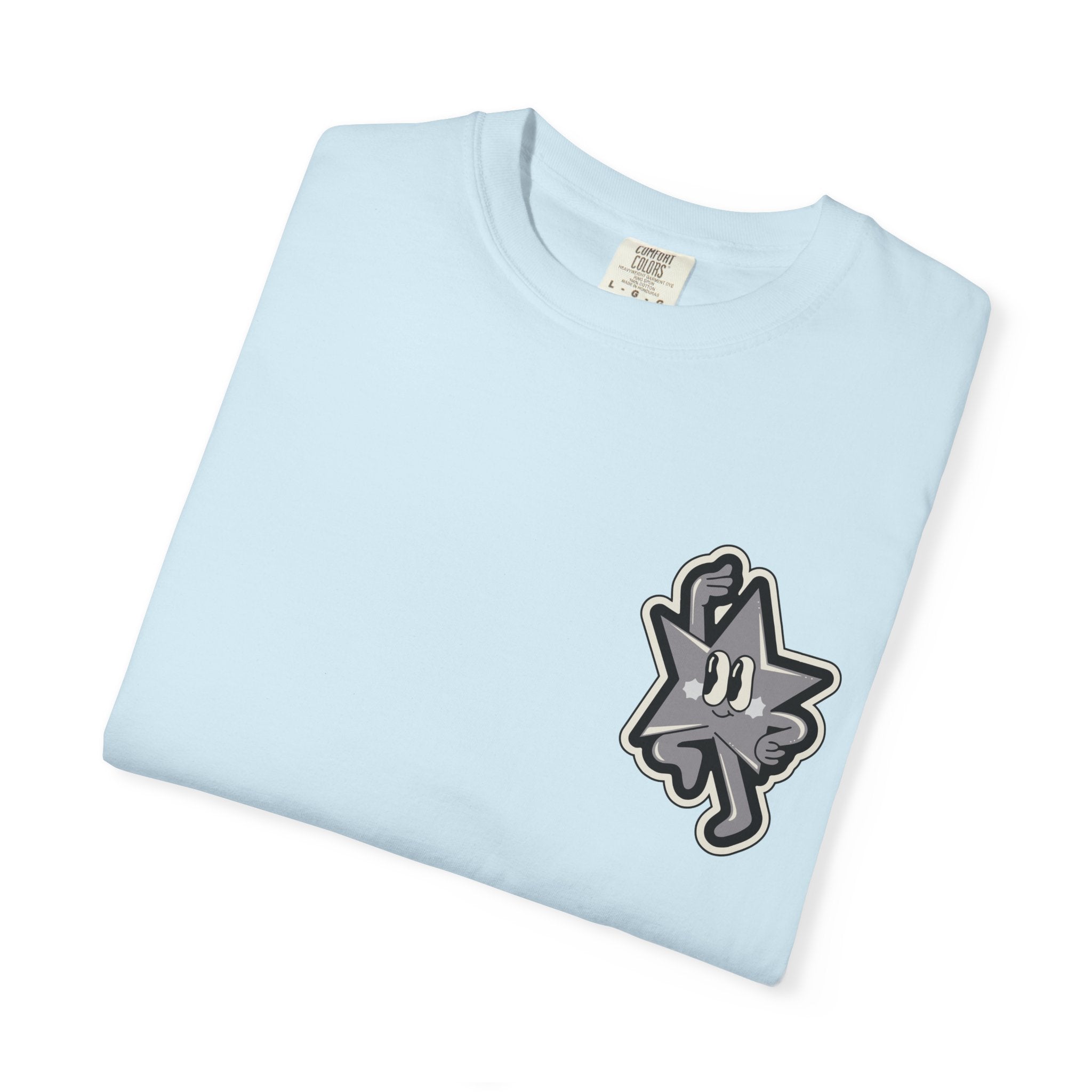 Garment-Dyed T-Shirt with 'Saved By Grace' Design