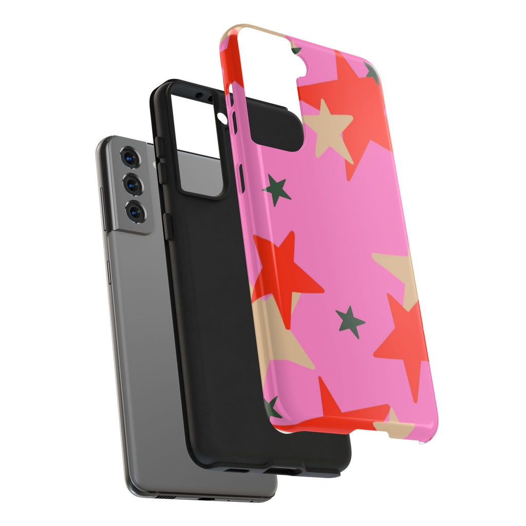 Pink Star Pattern Tough Phone Case