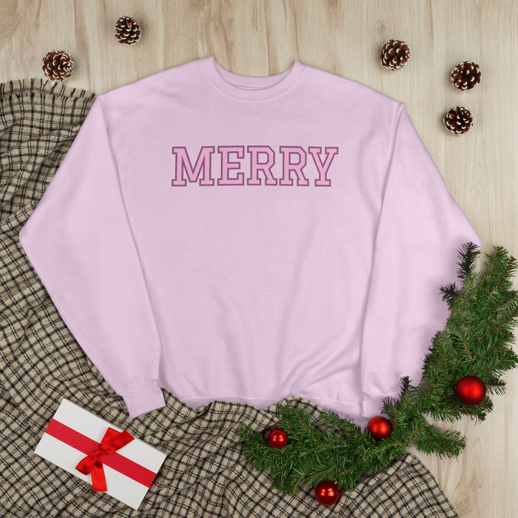Merry Holiday Eco-Friendly Crewneck Sweatshirt