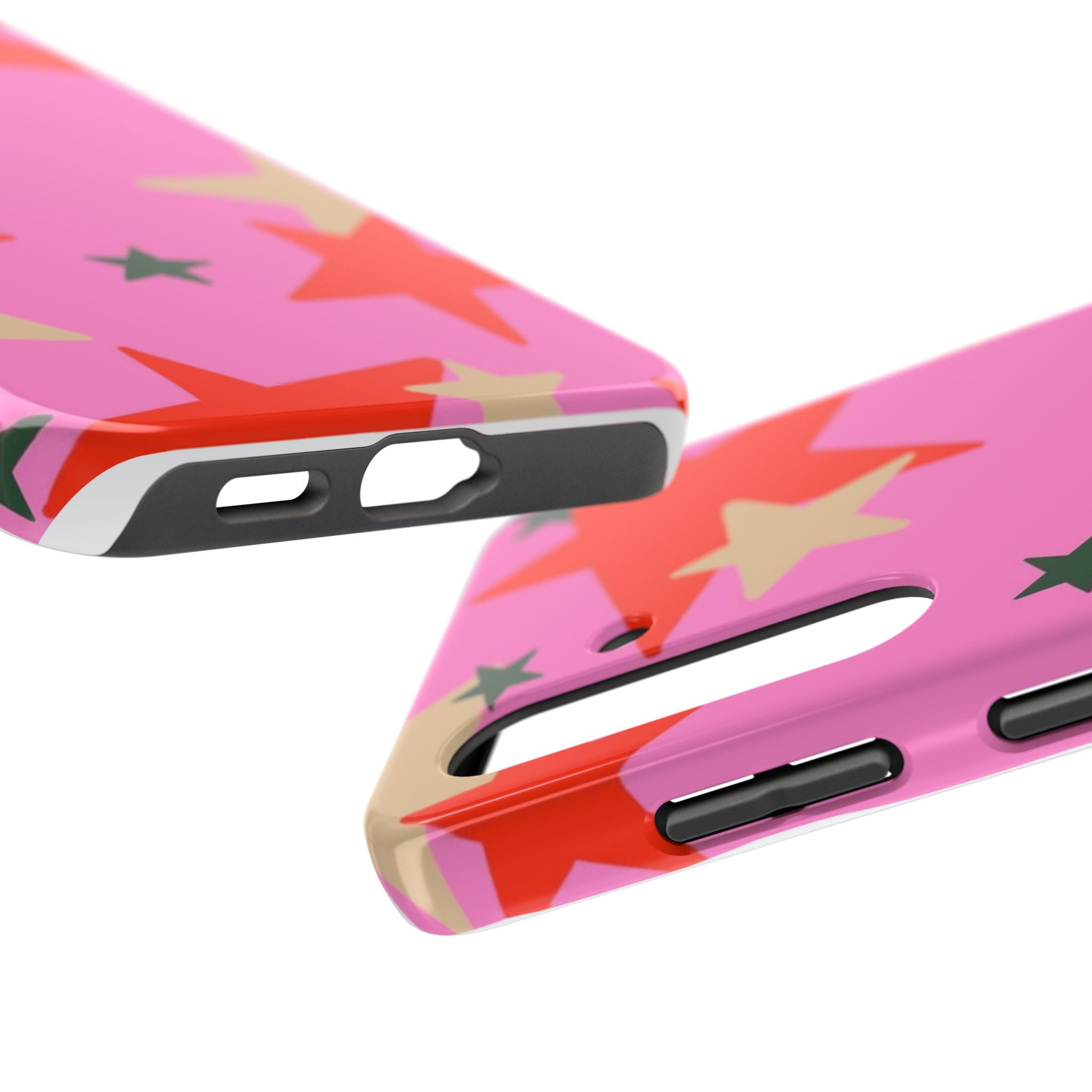 Pink Star Pattern Tough Phone Case