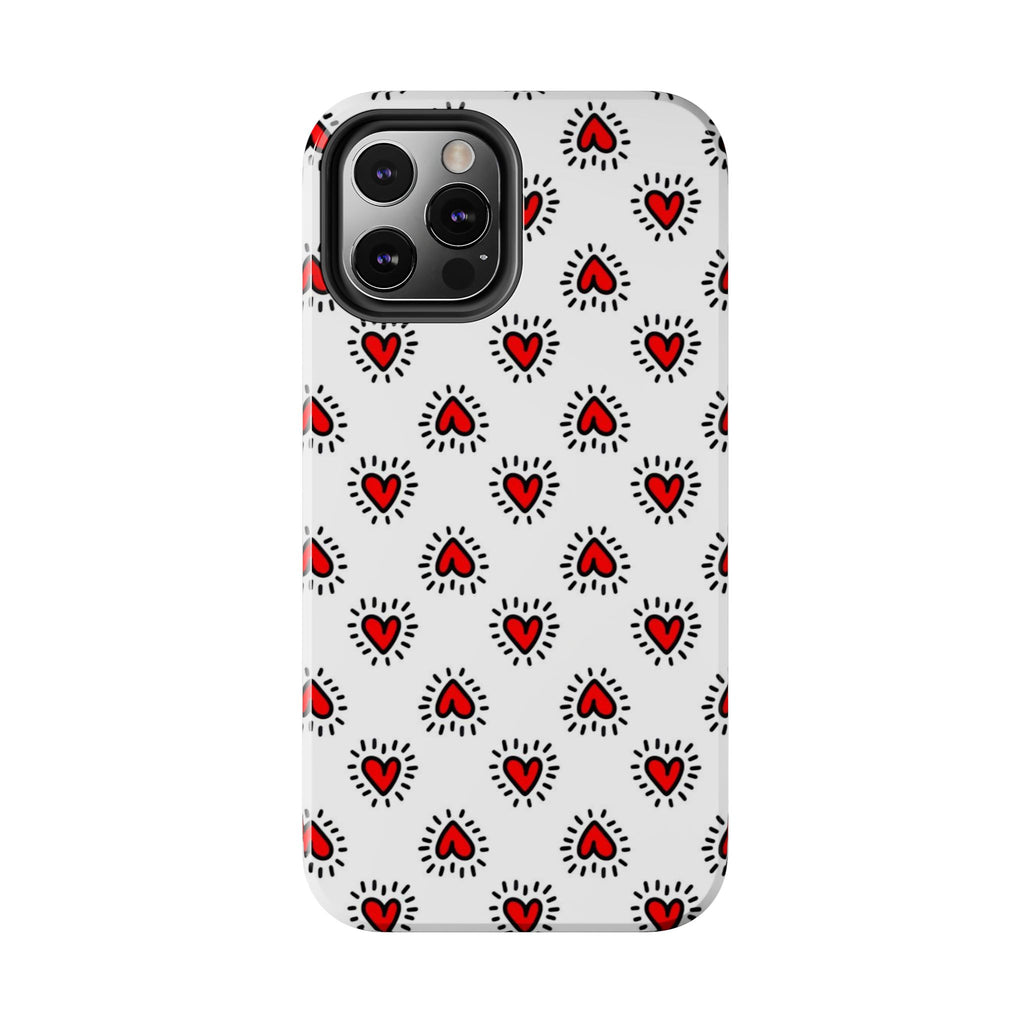 Heart Doodle Tough Phone Case