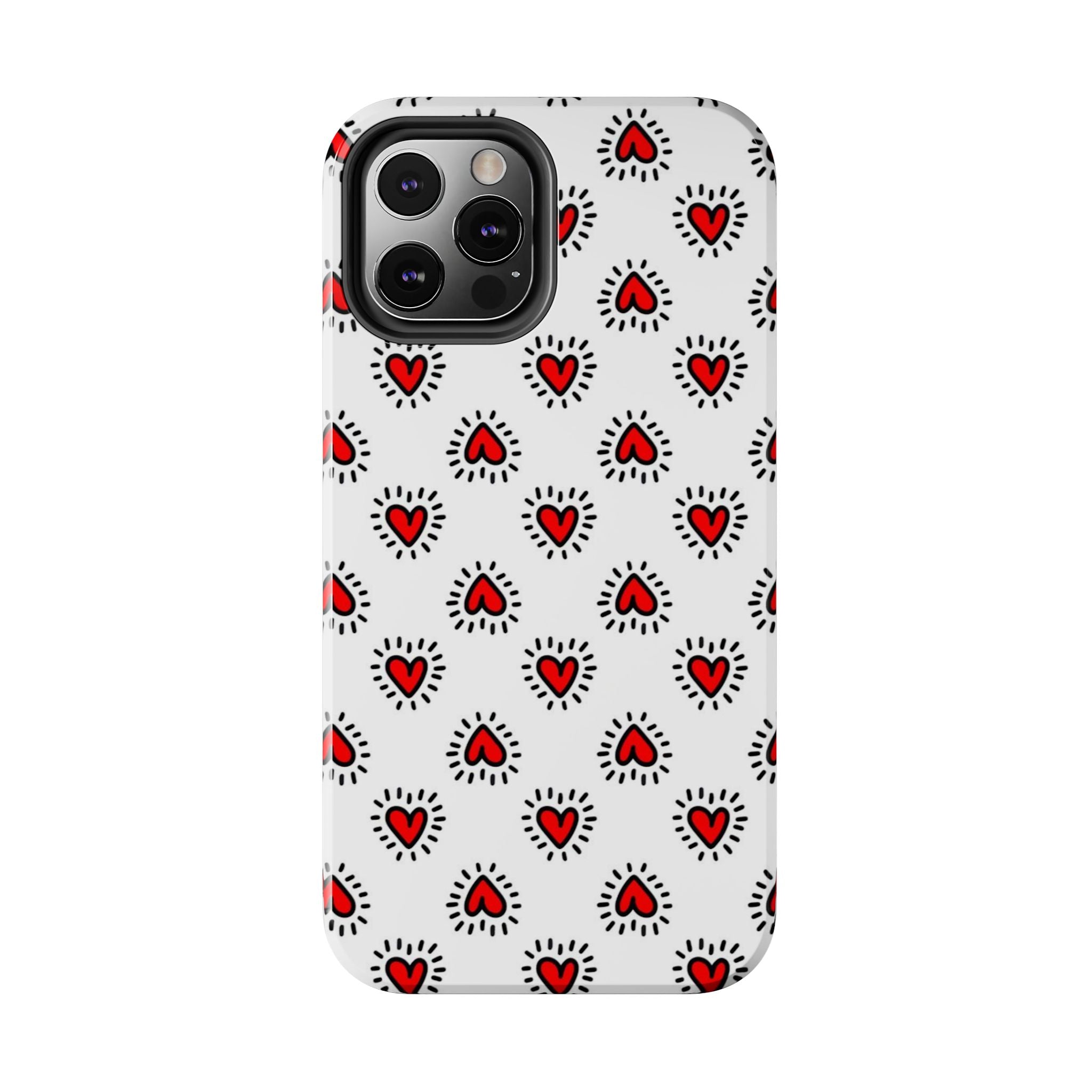 Heart Doodle Tough Phone Case