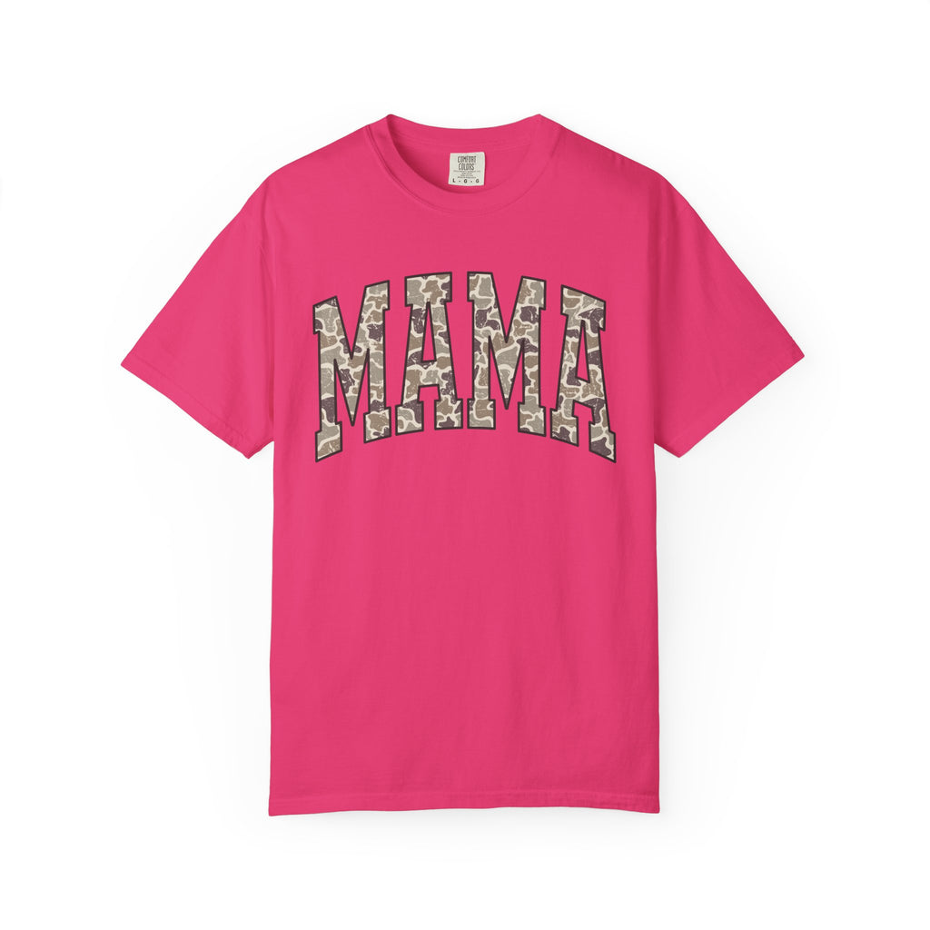 Camo Mama T-Shirt, Perfect Gift for Moms, Casual Everyday Wear, Summer Fashion, Great for Mother's Day