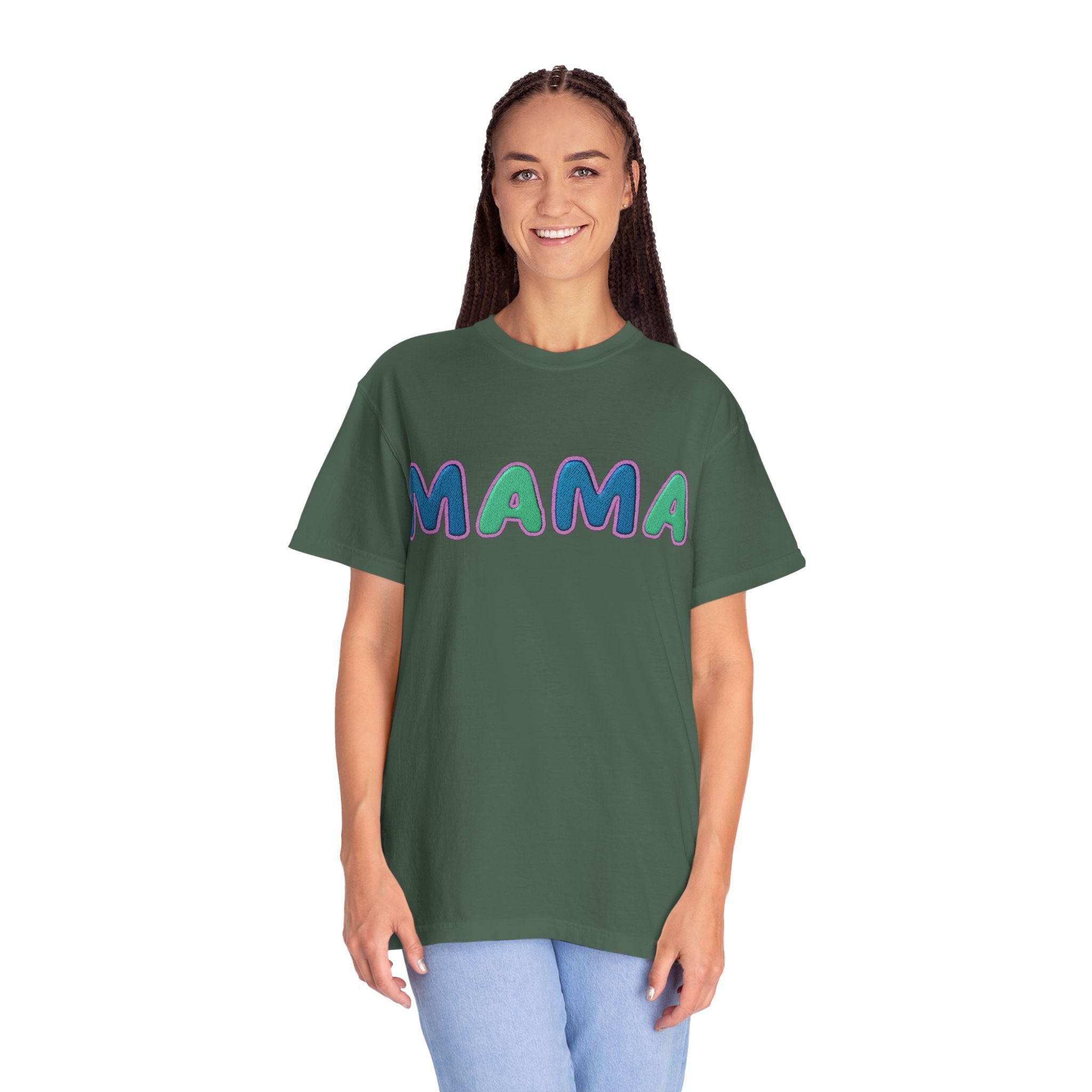 Mama T-Shirt, Garment-Dyed Top for Moms