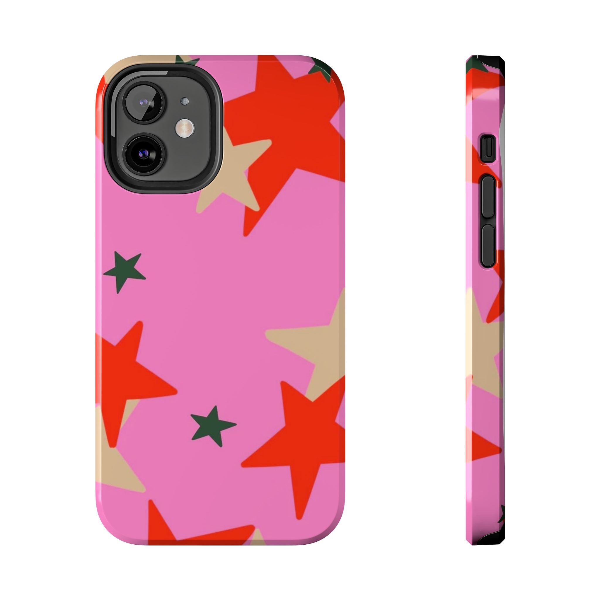 Pink Star Pattern Tough Phone Case