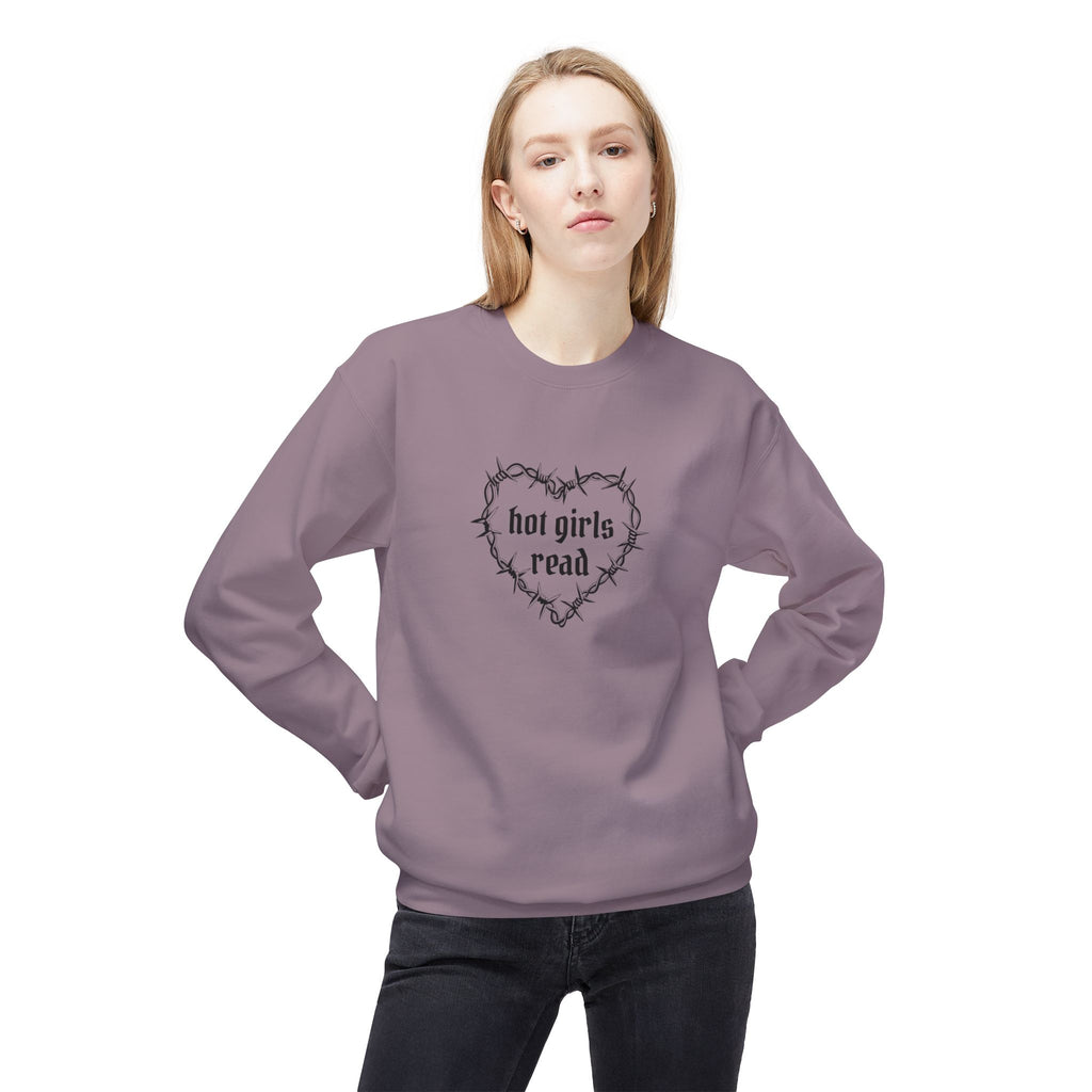 Hot Girls Read Crewneck Sweatshirt
