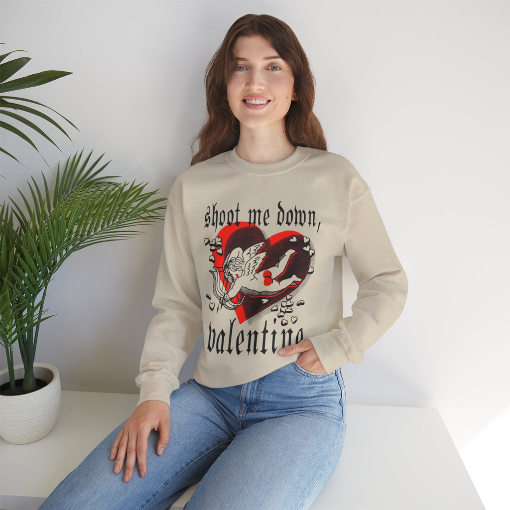 Edgy Gothic Valentine Crewneck