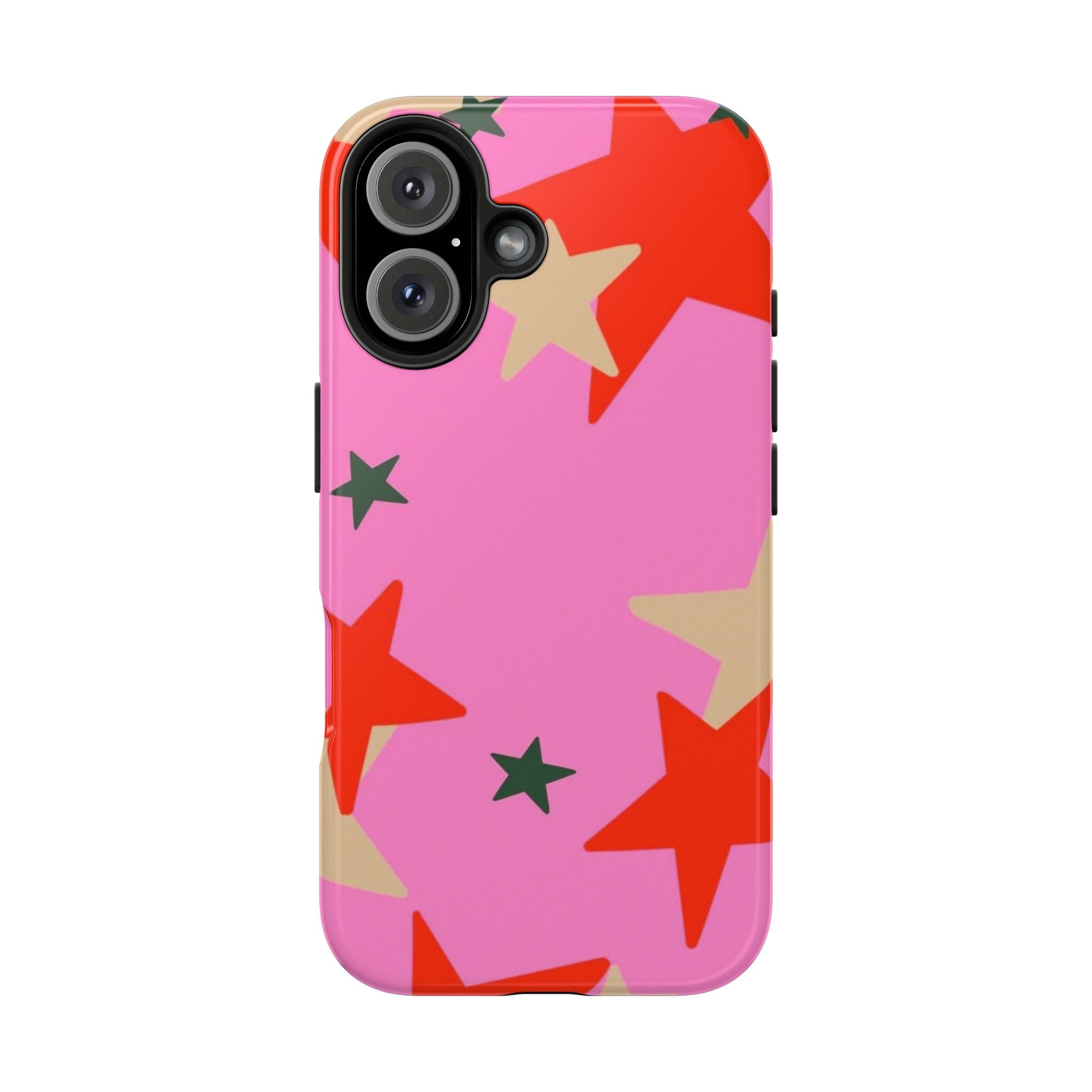 Pink Star Pattern Tough Phone Case