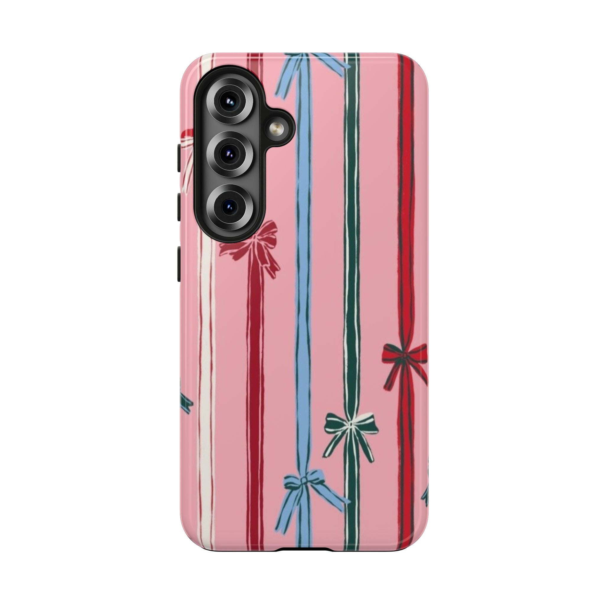 Holiday Bow Pattern Tough Phone Case