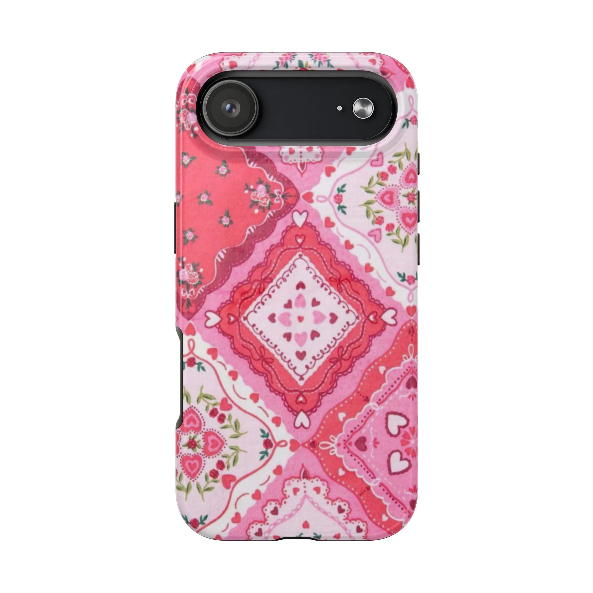 Pink Bandana Heart Tough Phone Case