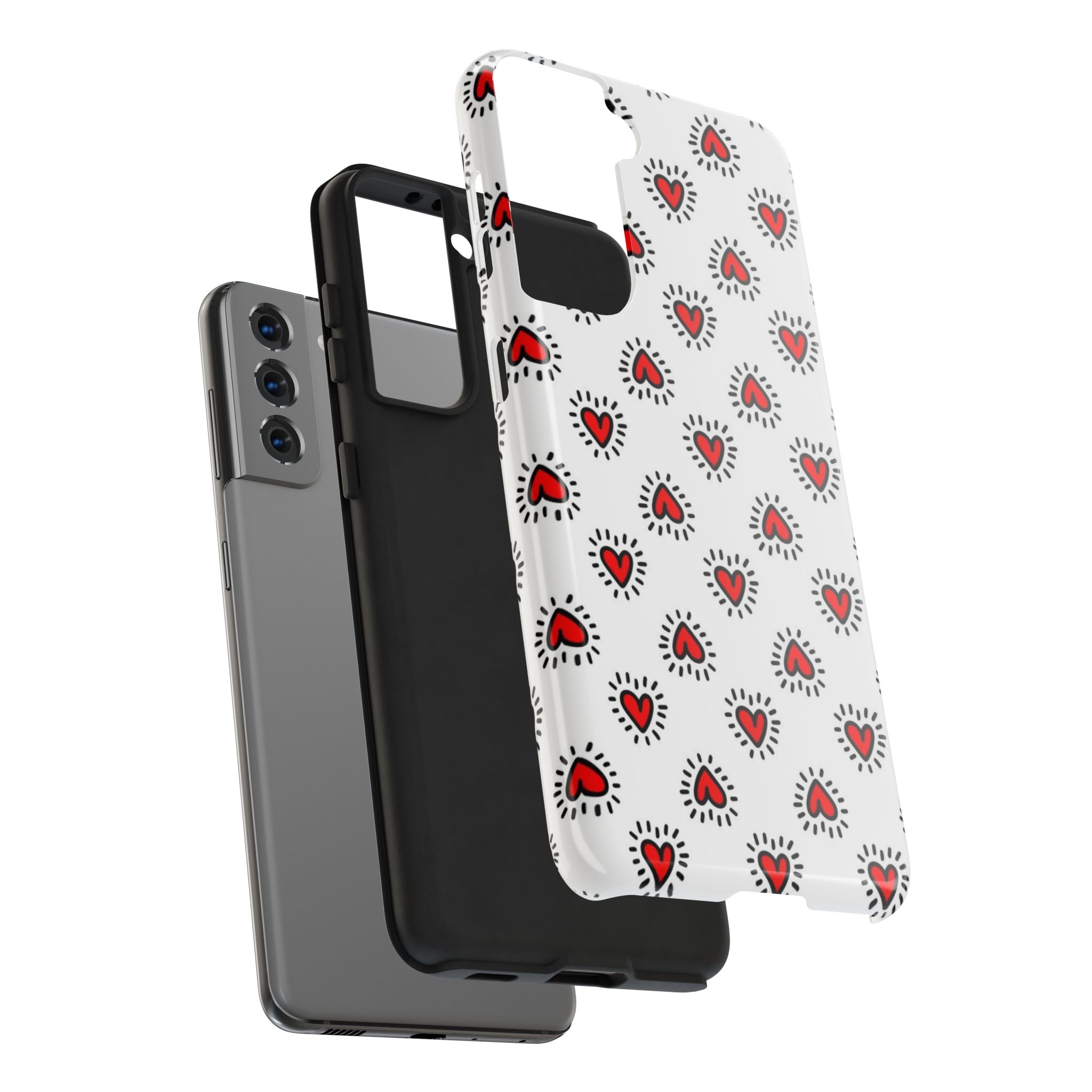 Heart Doodle Tough Phone Case