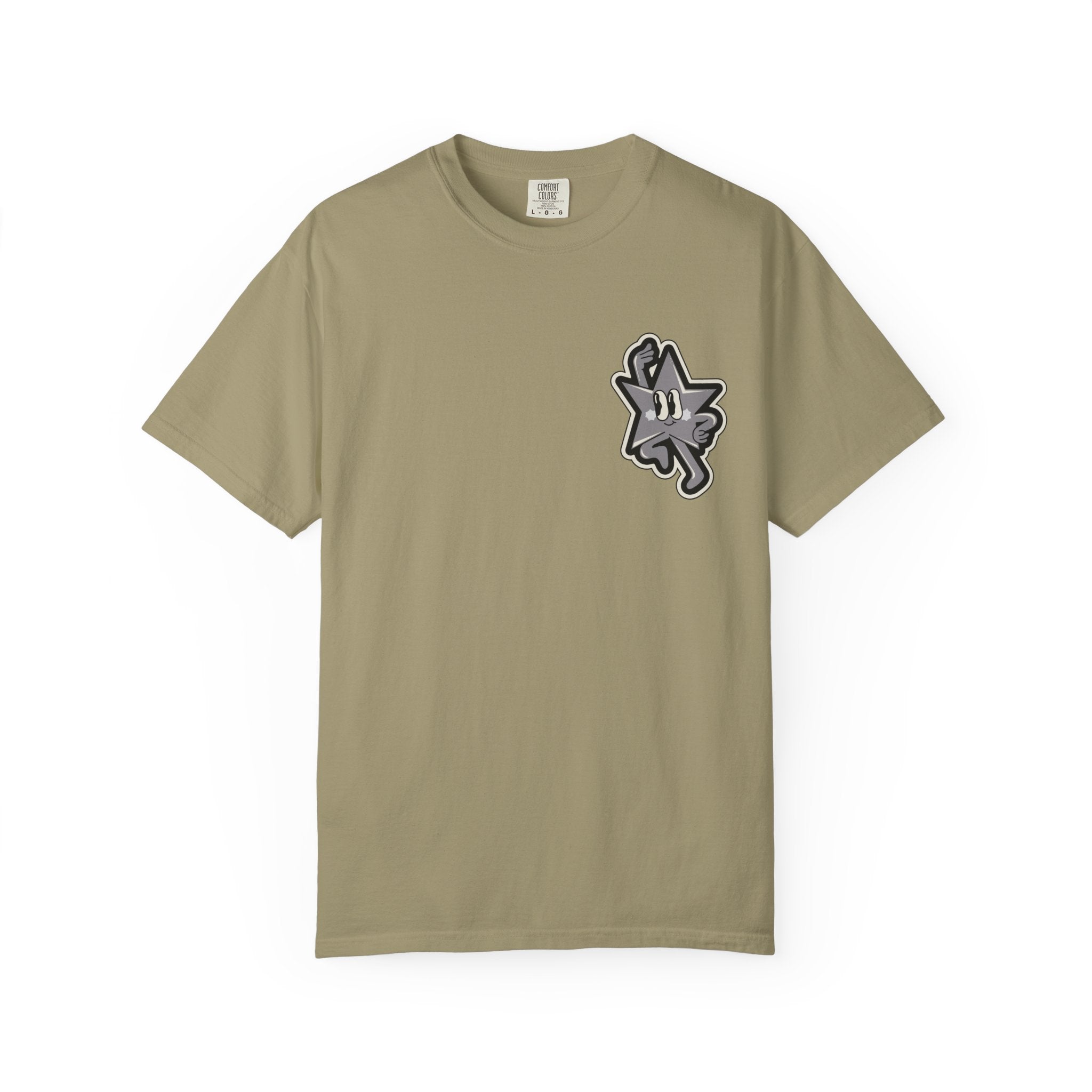 Garment-Dyed T-Shirt with 'Saved By Grace' Design