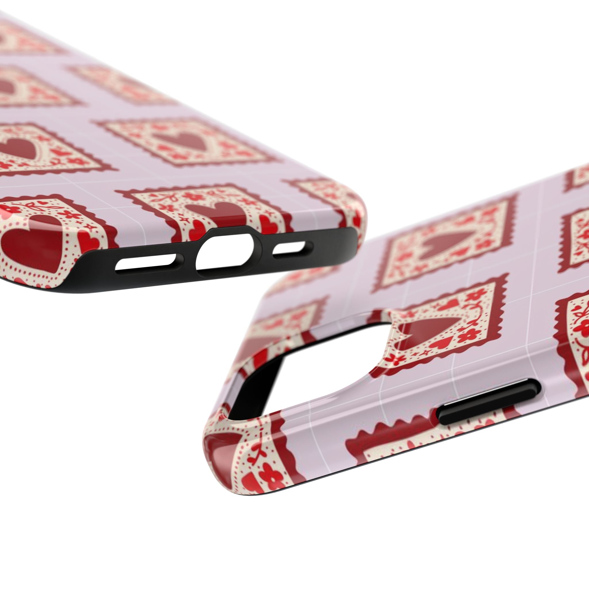 Red Heart Stamp Tough Phone Case