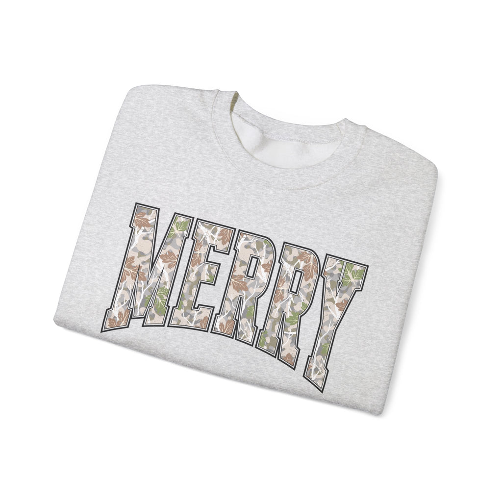 Merry Floral Crewneck Sweatshirt for the Holidays