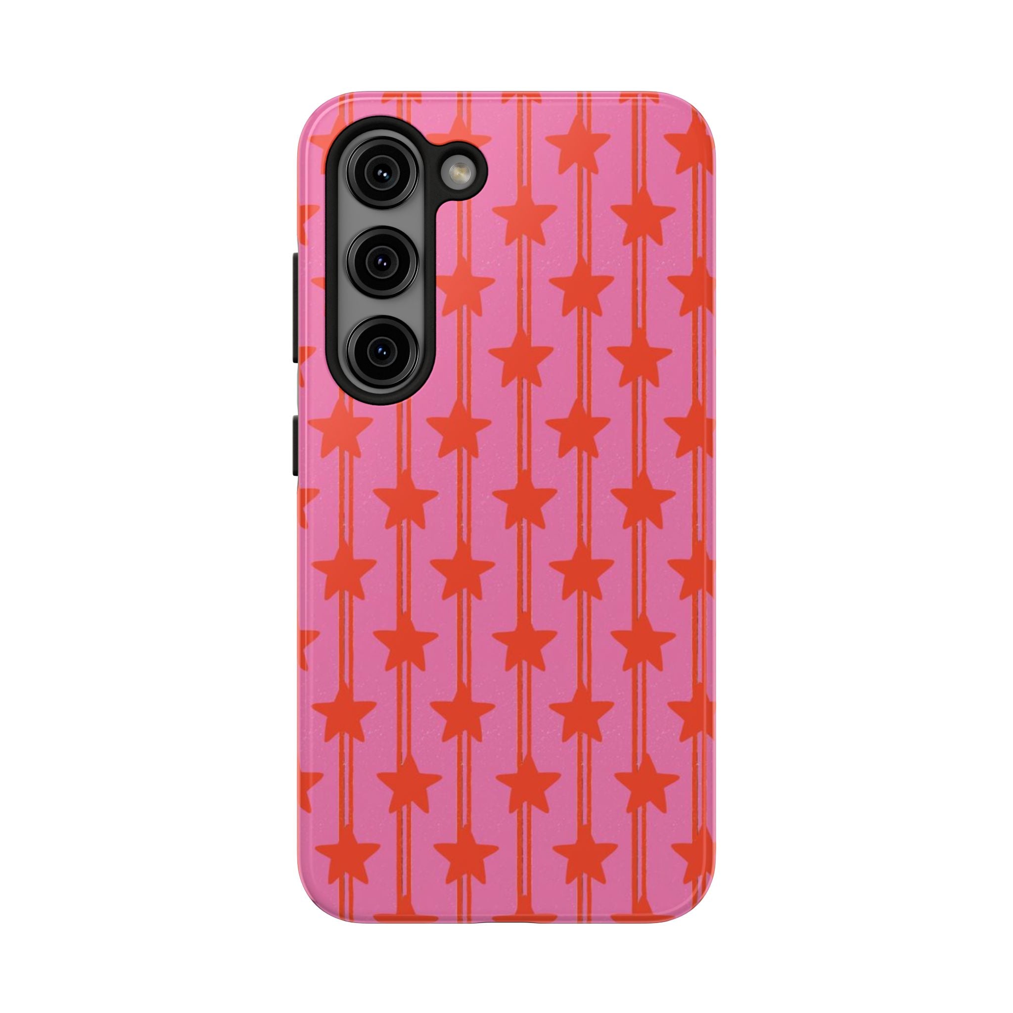 Pink Star Stripe Tough Phone Case