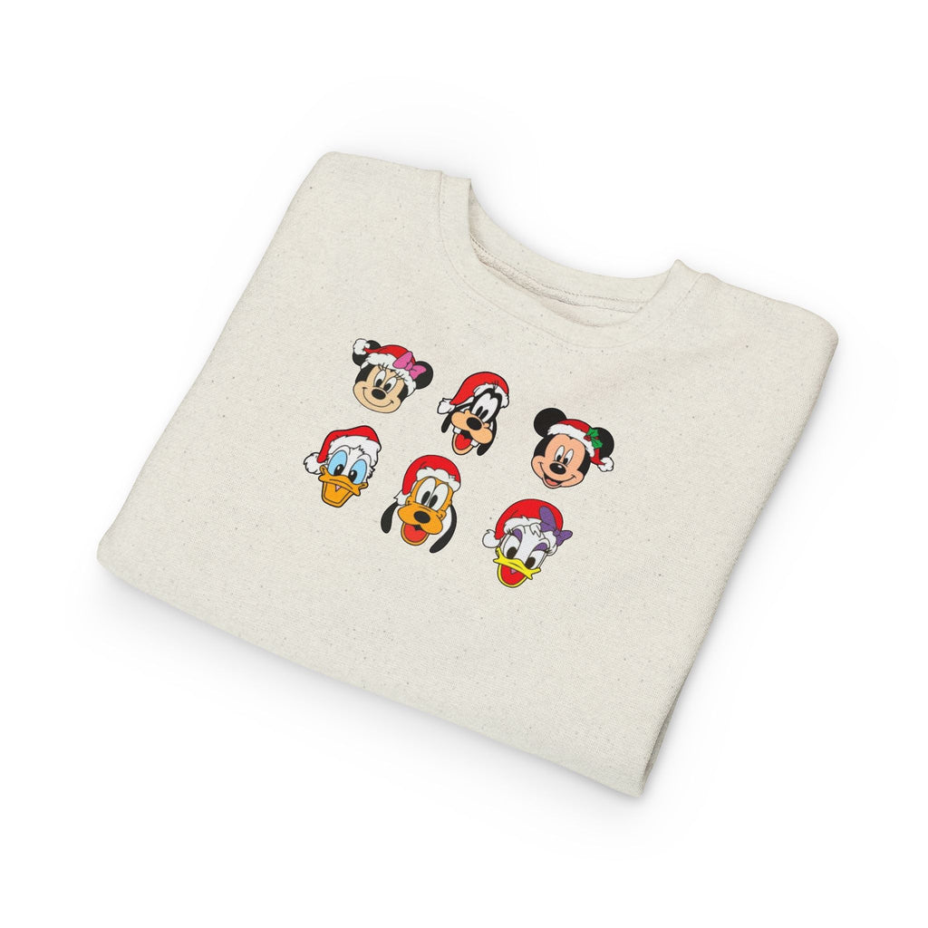 Toddler Sweatshirt - Cute Christmas Cartoon Characters