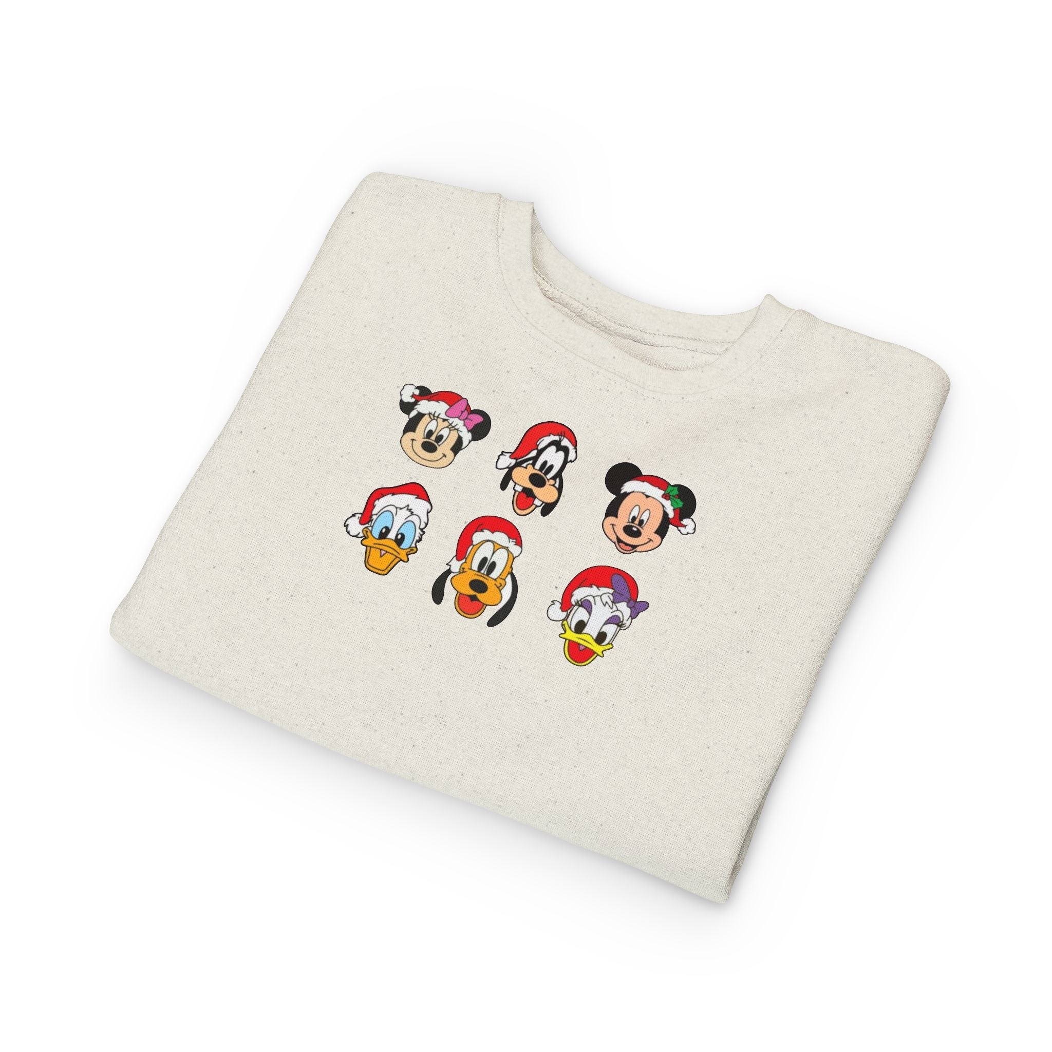 Toddler Sweatshirt - Cute Christmas Cartoon Characters