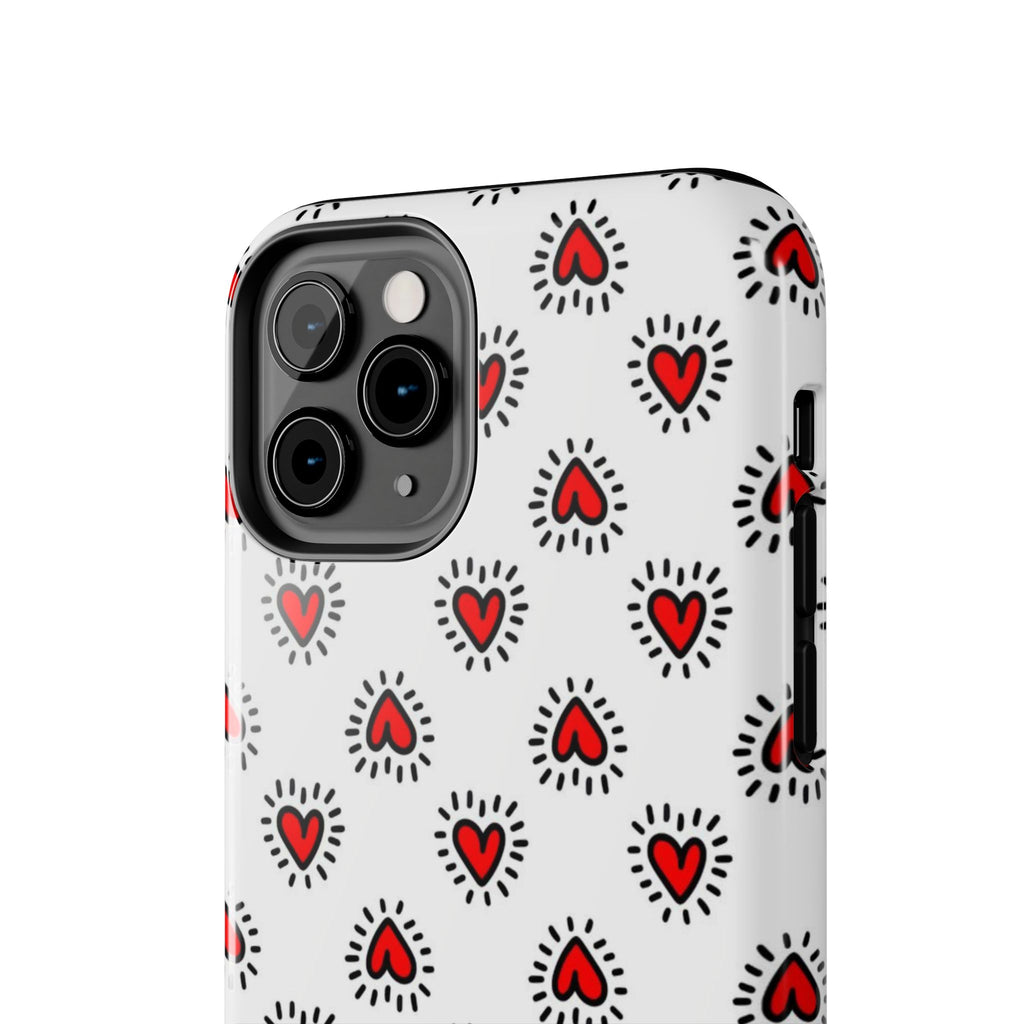 Heart Doodle Tough Phone Case