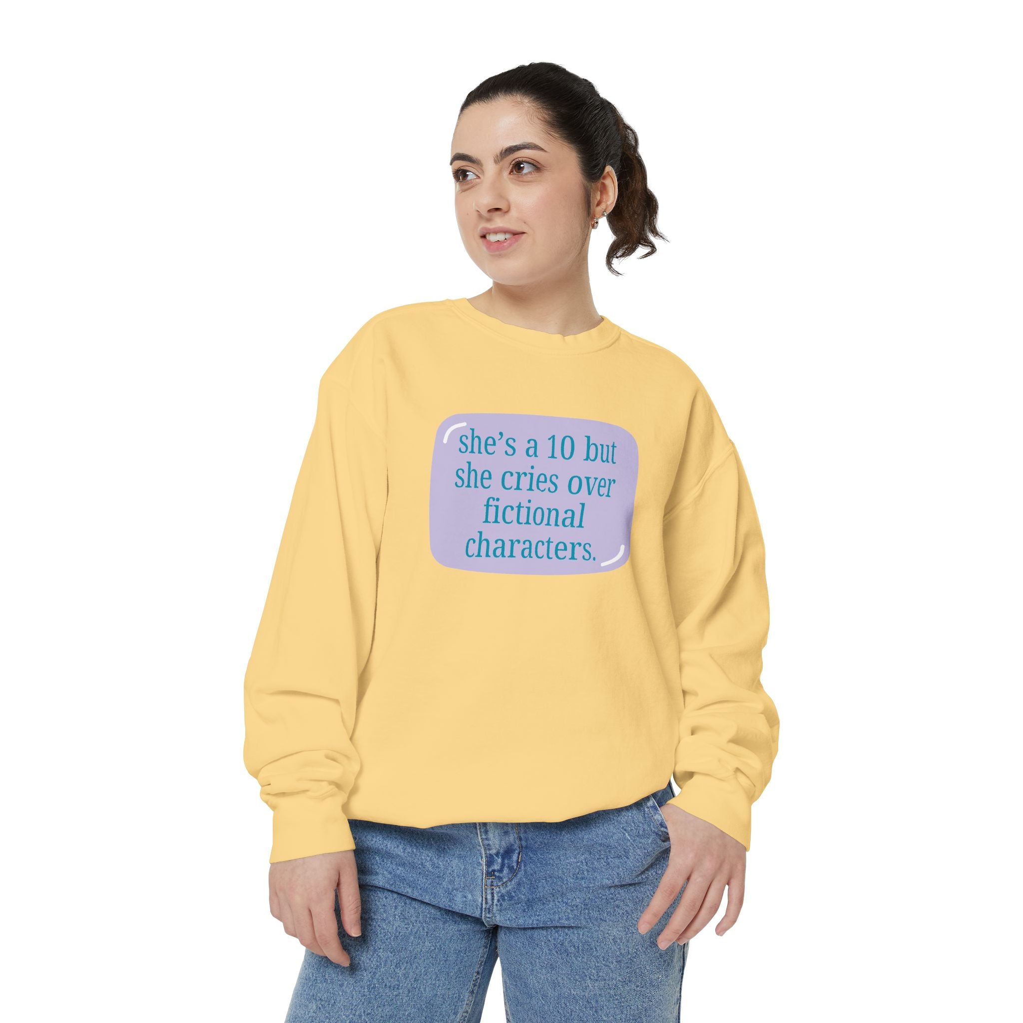 Book Girl Garment-Dyed Sweatshirt