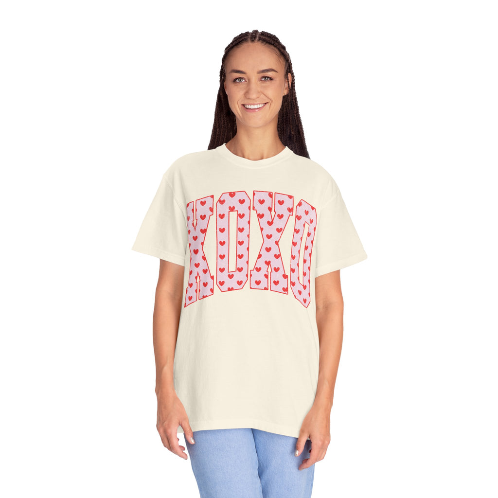 XOXO Heart Pattern T‑Shirt