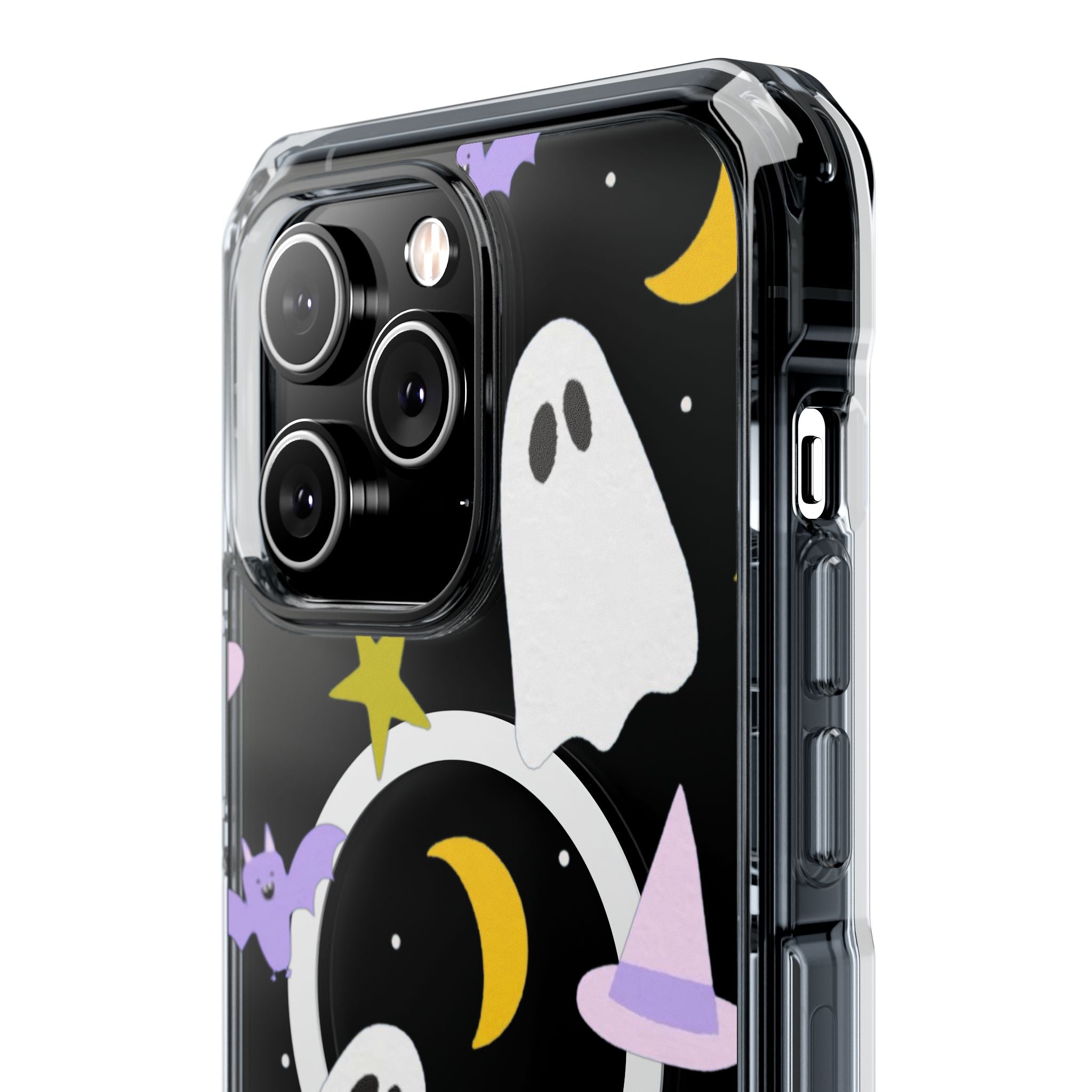 Ghost Transparent Background Magnetic Clear Impact Case