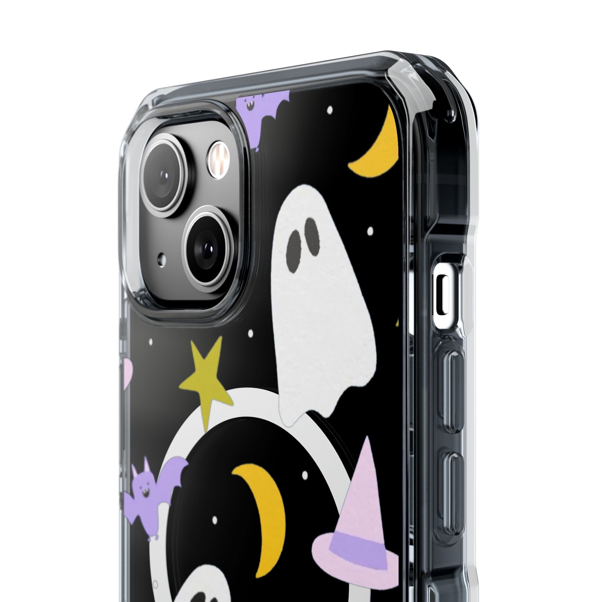Ghost Transparent Background Magnetic Clear Impact Case