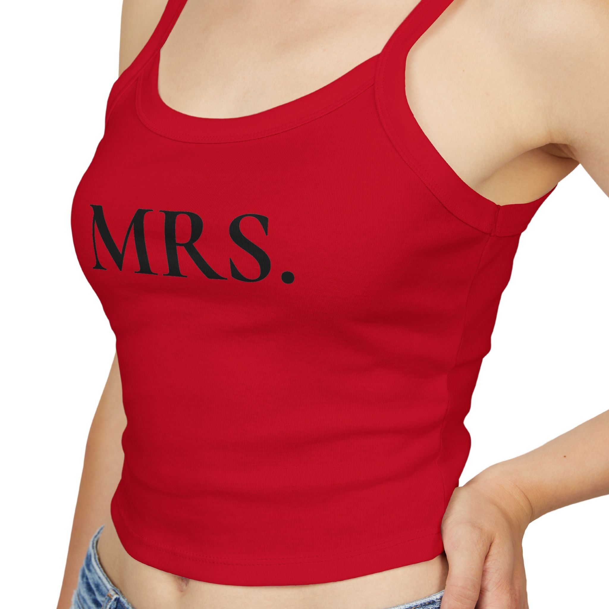 Mrs. Spaghetti Strap Tank Top