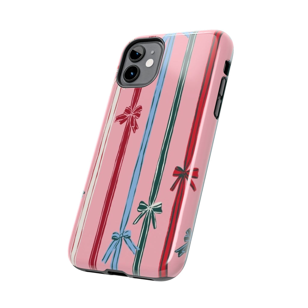 Holiday Bow Pattern Tough Phone Case
