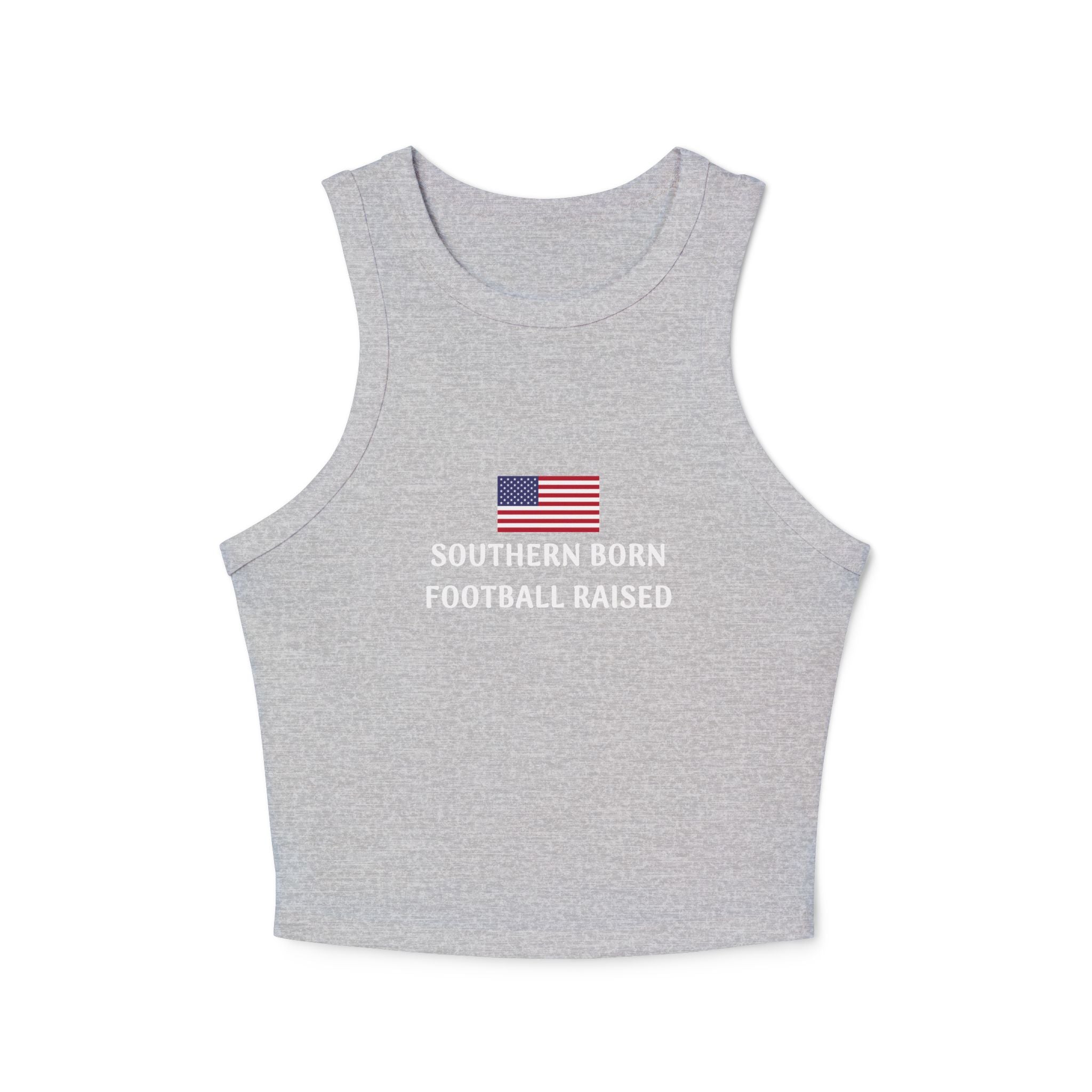 Patriotic Women's Racer Tank | Summer Fitness Top, 4th of July Workout Shirt, Casual Wear, Gift for Her, Outdoor Activities