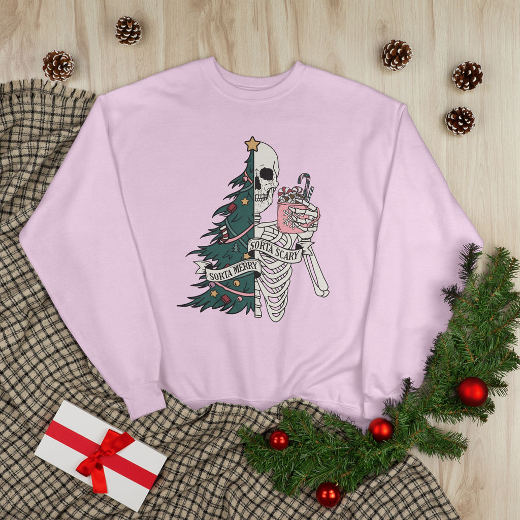 Grunge Christmas Crewneck Sweatshirt