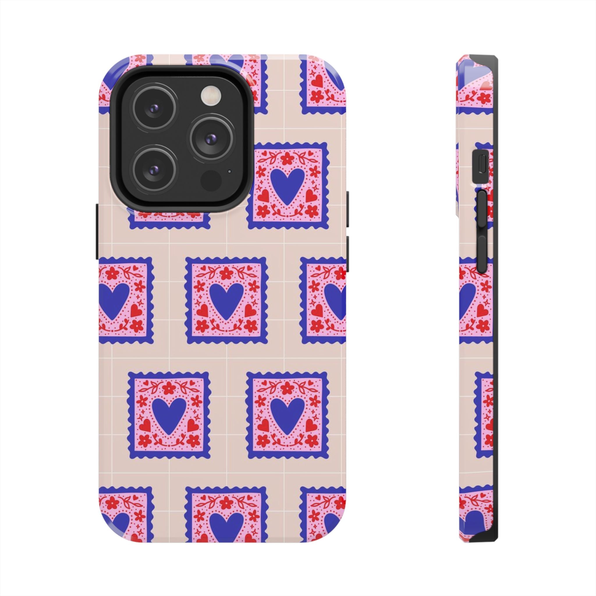 Heart Stamp Tough Phone Case