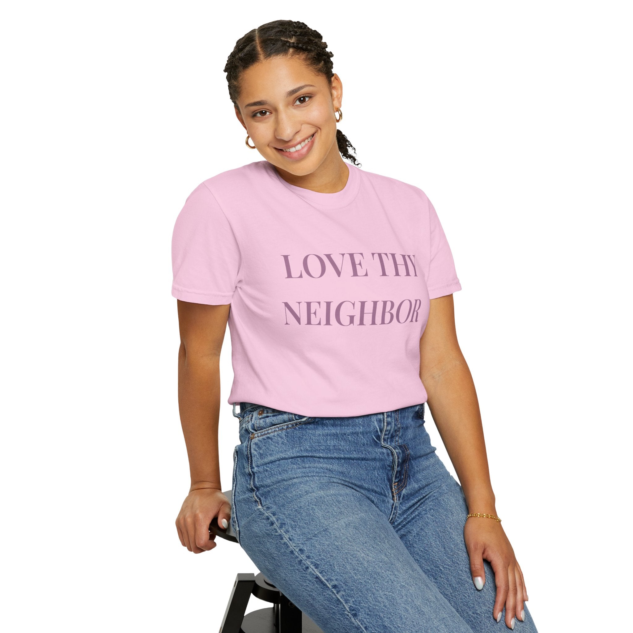 Love Thy Neighbor Tee - Motivational Graphic Shirt