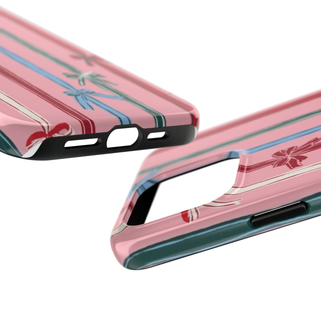 Holiday Bow Pattern Tough Phone Case