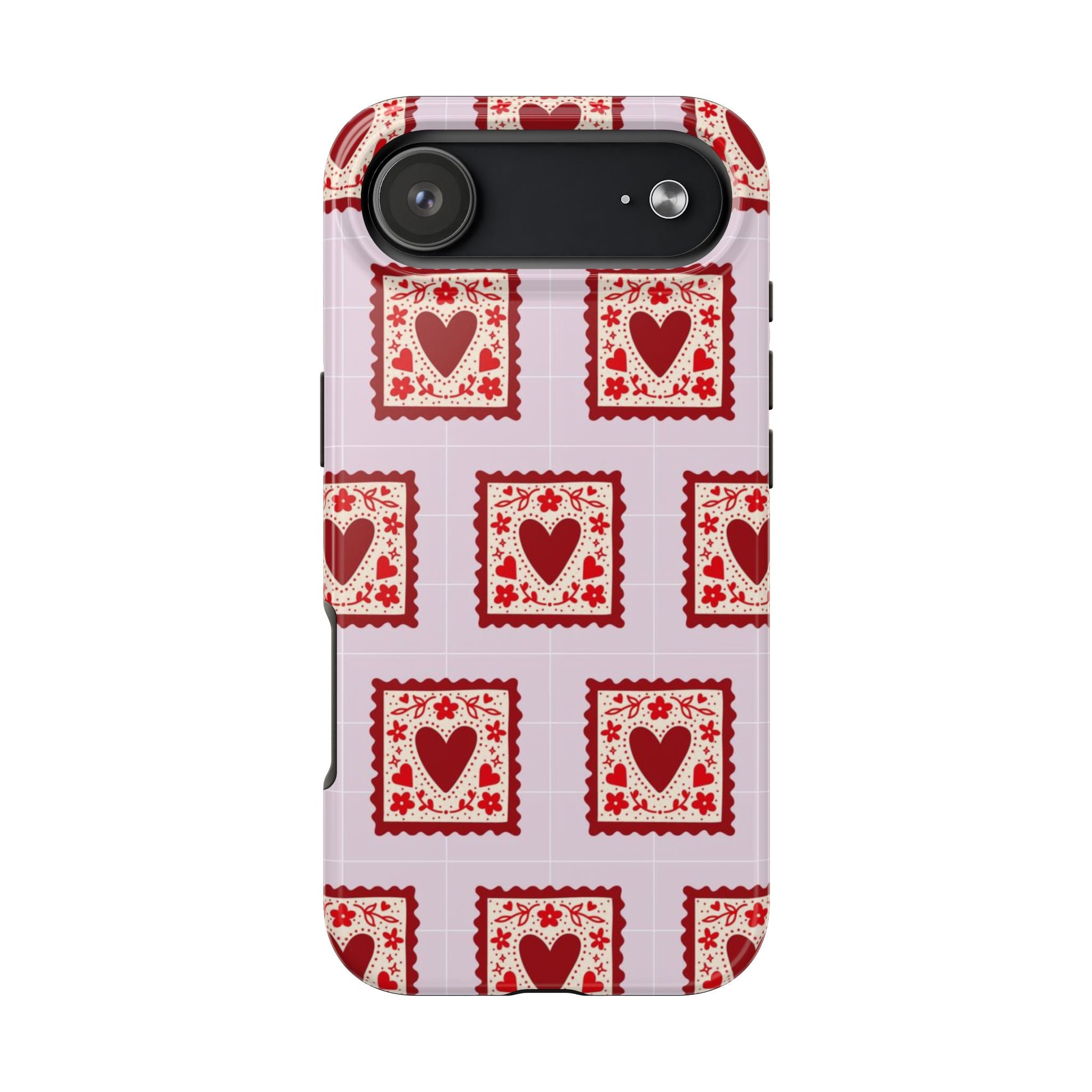 Red Heart Stamp Tough Phone Case