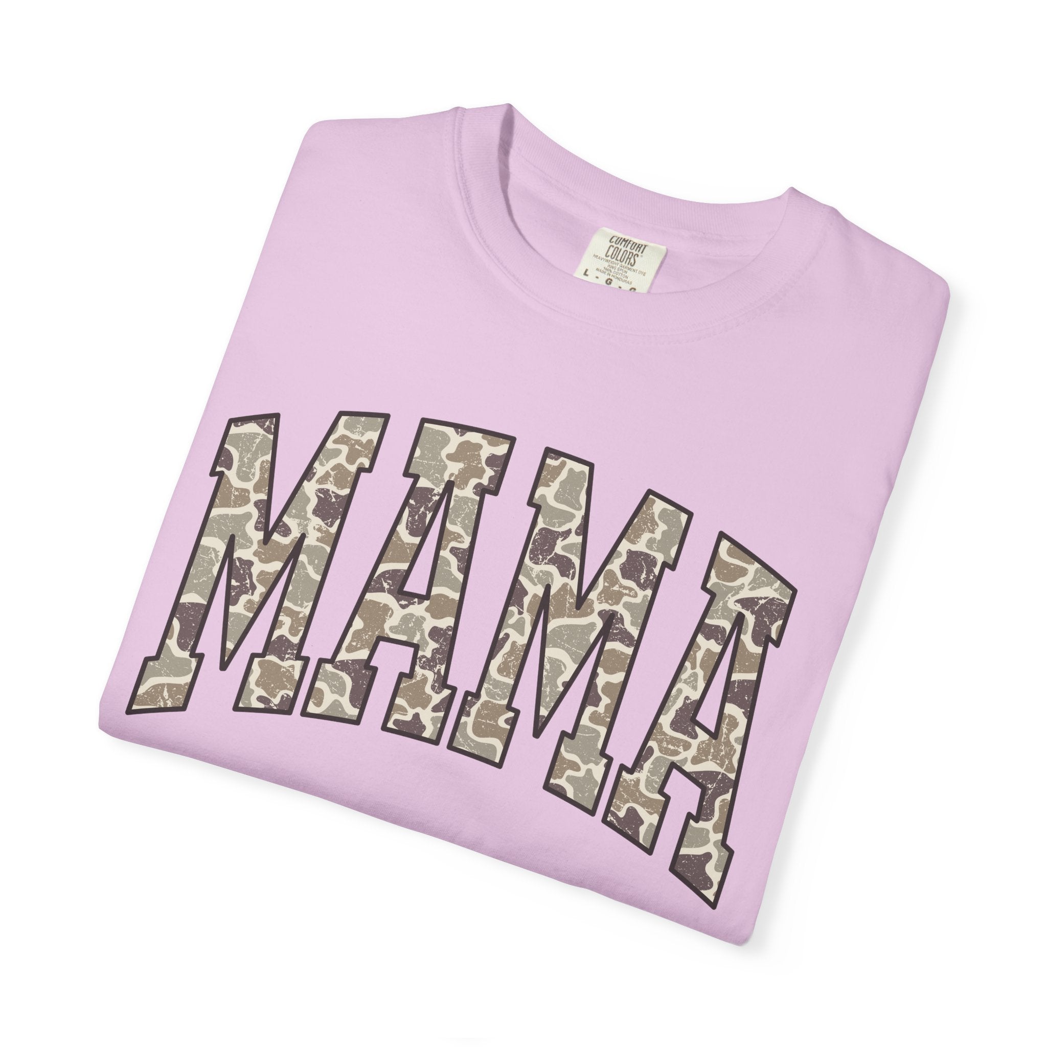 Camo Mama T-Shirt, Perfect Gift for Moms, Casual Everyday Wear, Summer Fashion, Great for Mother's Day