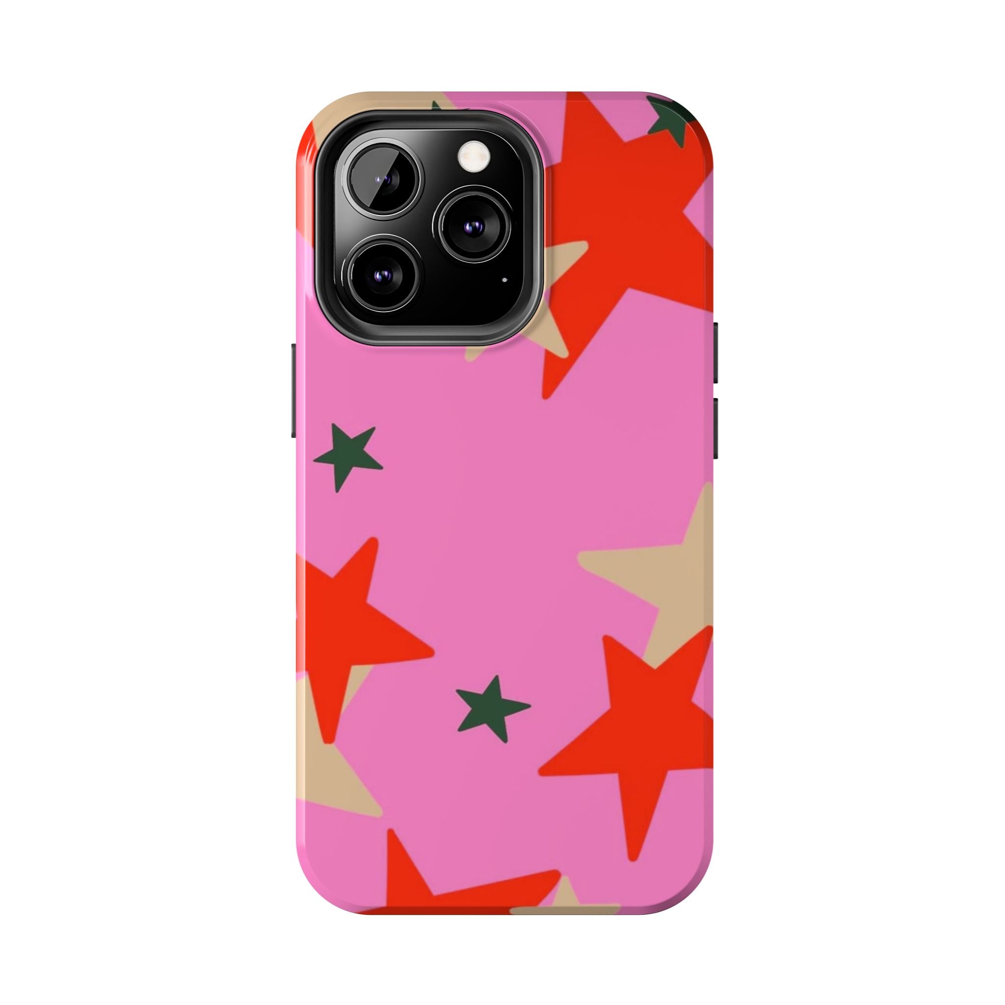 Pink Star Pattern Tough Phone Case