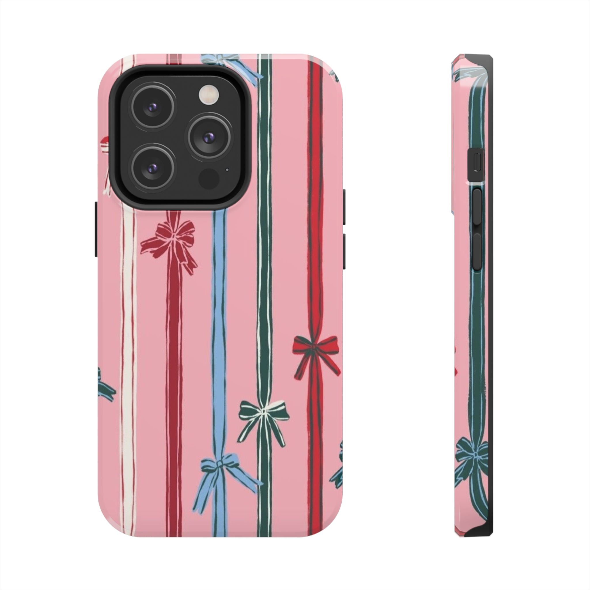 Holiday Bow Pattern Tough Phone Case