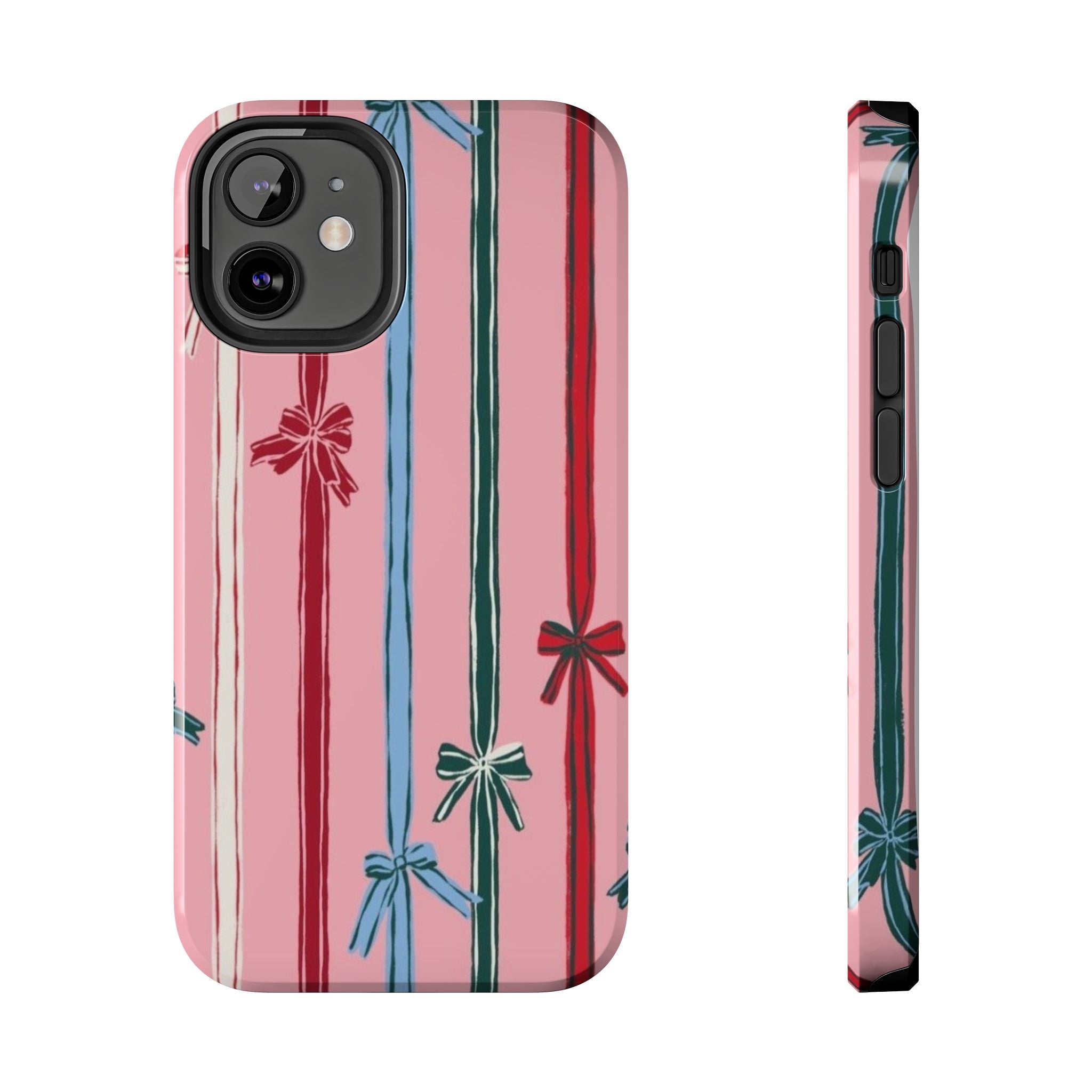 Holiday Bow Pattern Tough Phone Case