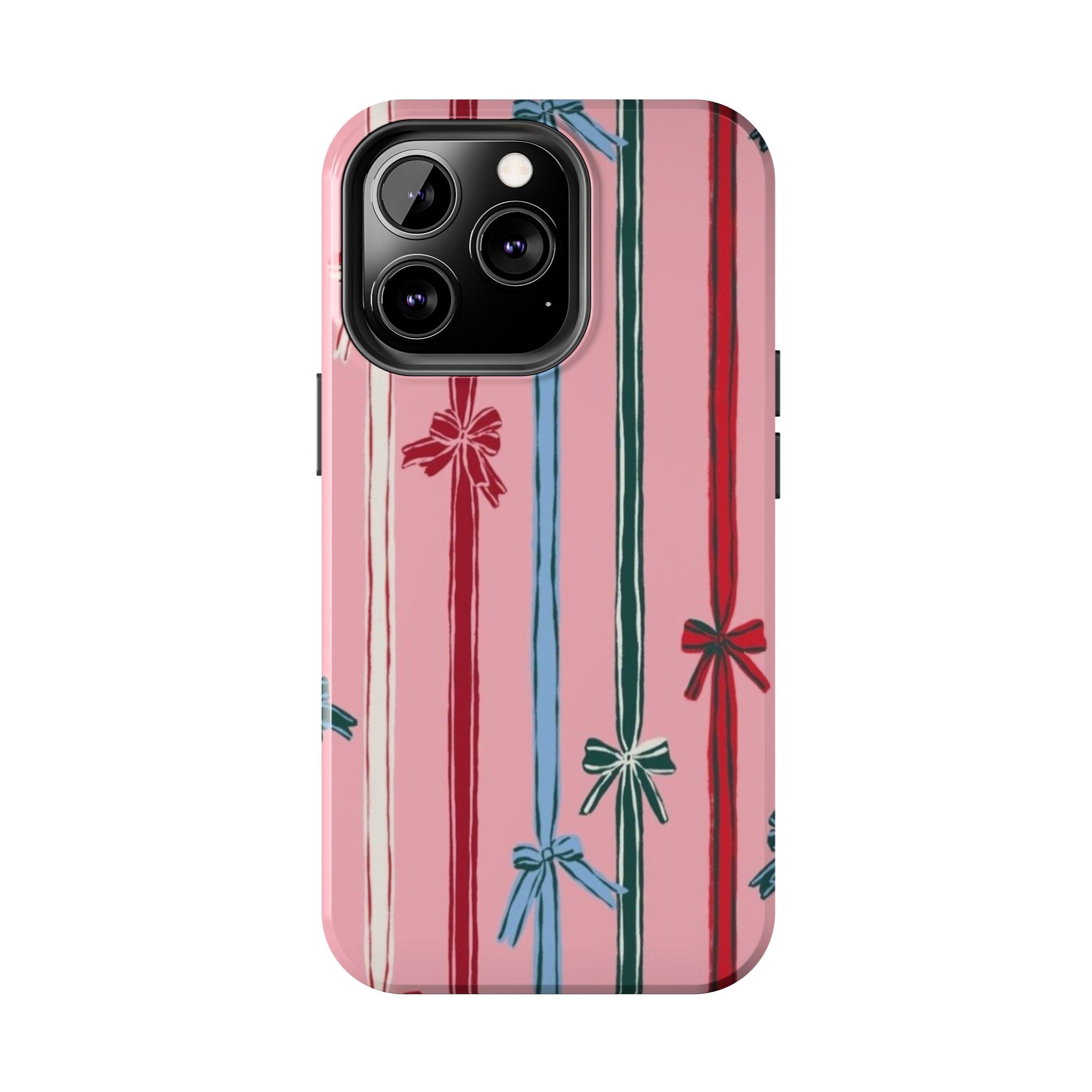 Holiday Bow Pattern Tough Phone Case
