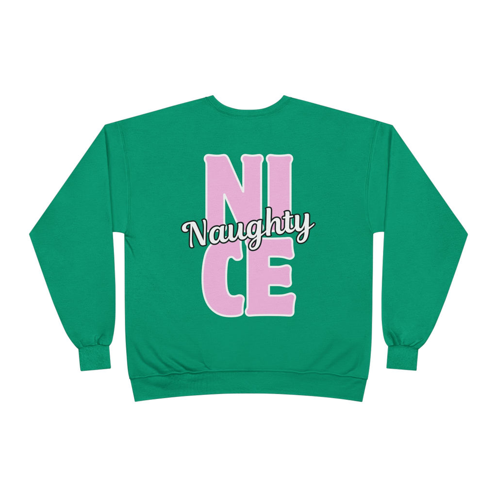 Festive Crewneck Sweatshirt -"Naughty & Nice"