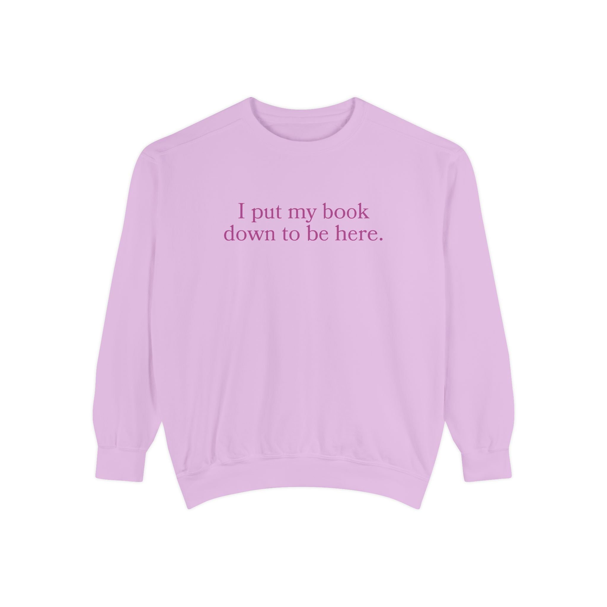 Book Lover Garment-Dyed Sweatshirt
