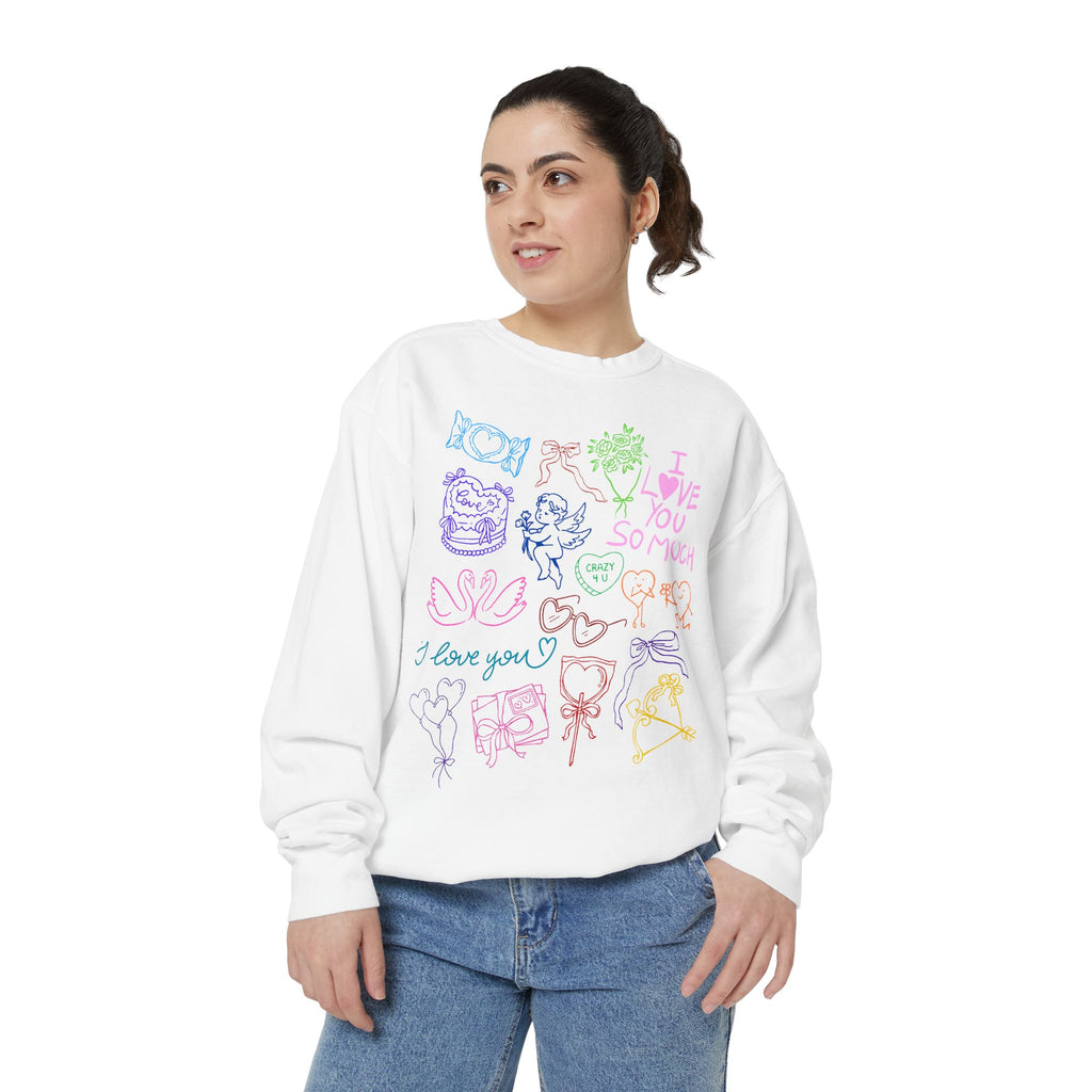 Valentine Doodles Sweatshirt