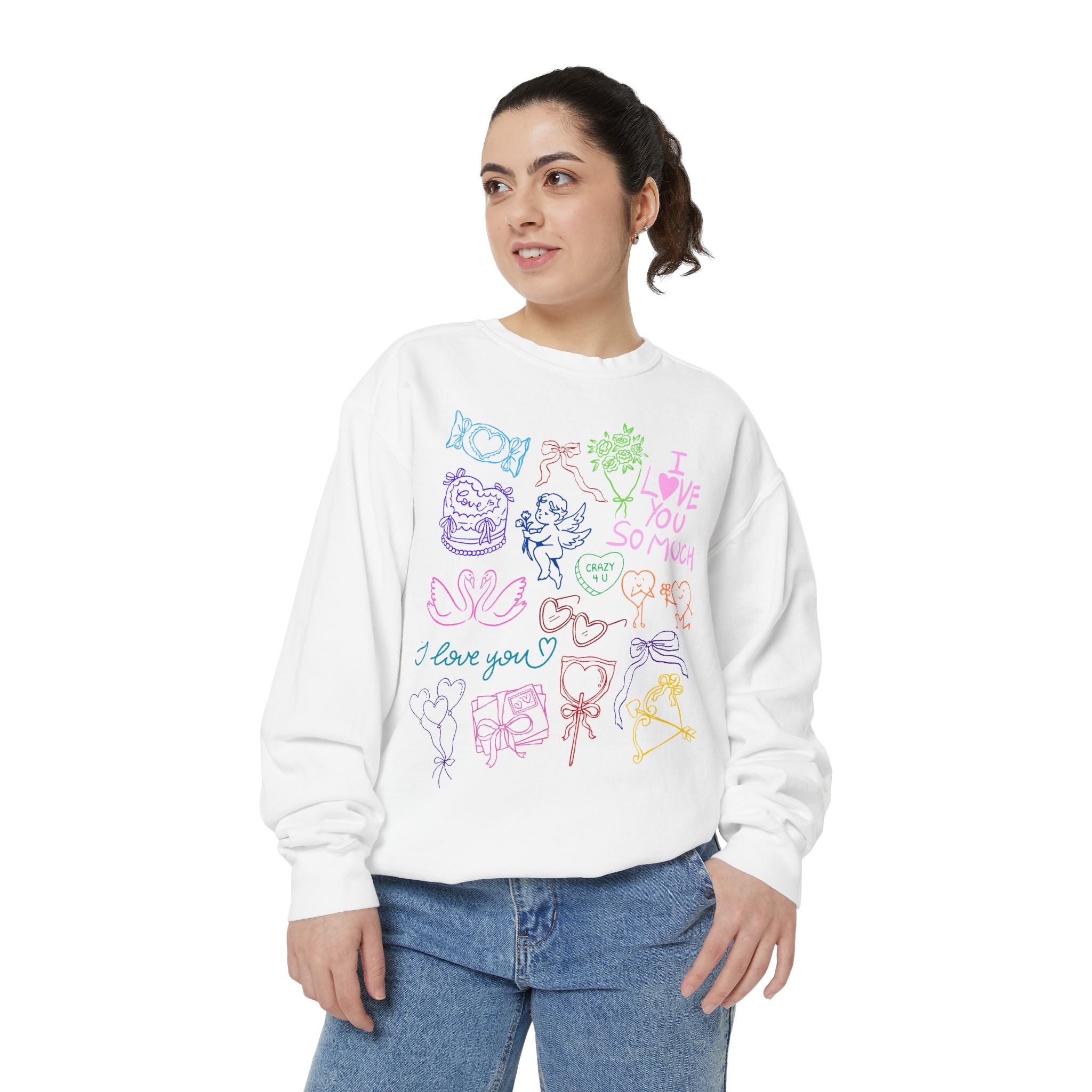 Valentine Doodles Sweatshirt