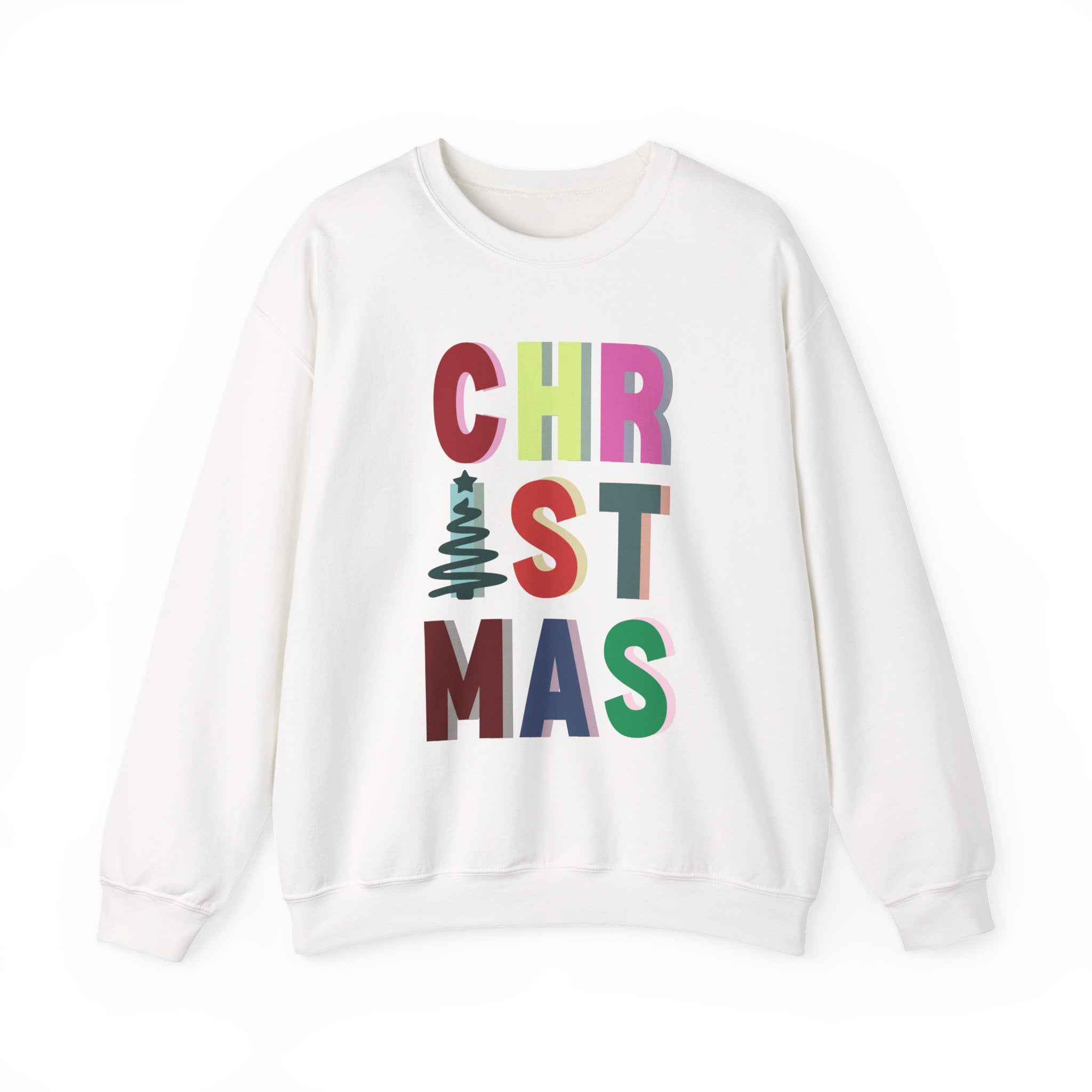 Christmas Block Letter Crewneck Sweatshirt