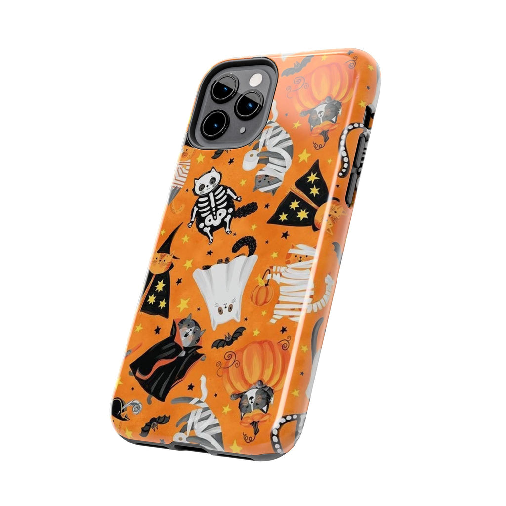 Spooky-Cat Halloween Tough Phone Case