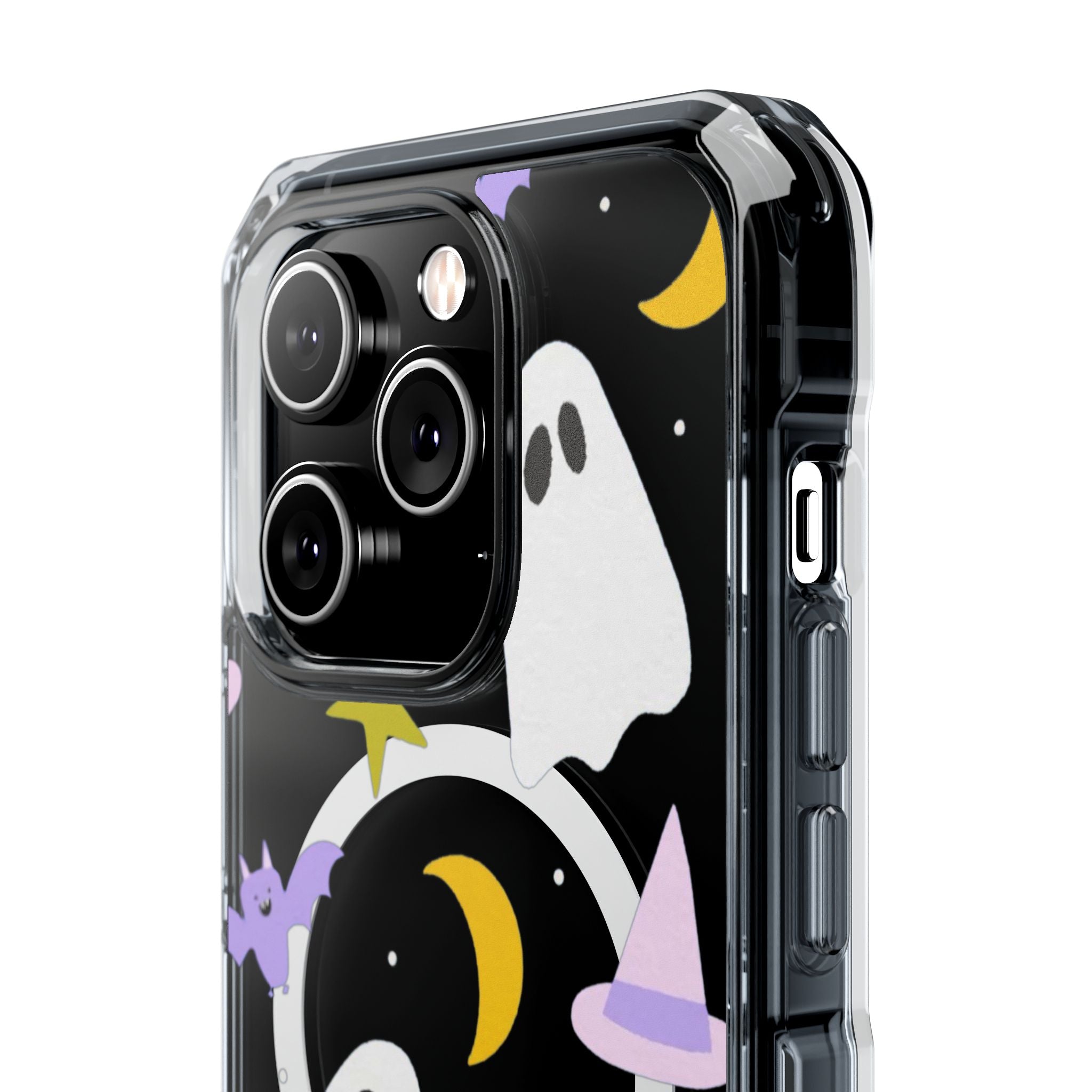 Ghost Transparent Background Magnetic Clear Impact Case