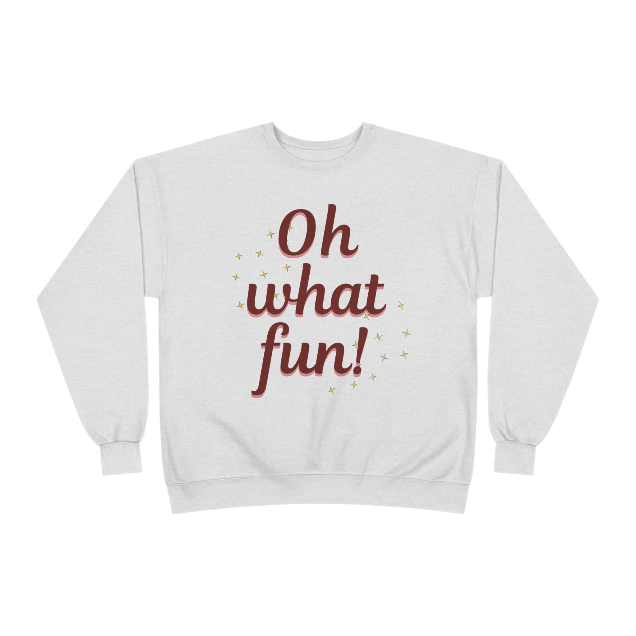 Oh What Fun! Unisex Eco-Friendly Crewneck Sweatshirt