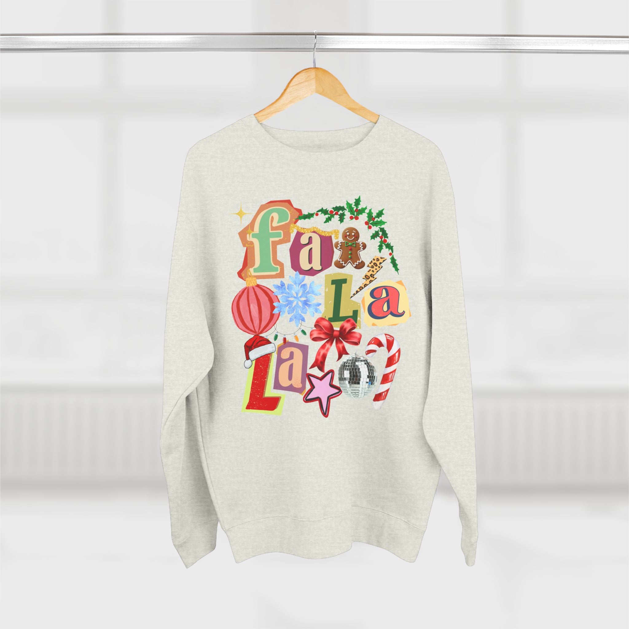 Festive Fa La La Unisex Crewneck Sweatshirt