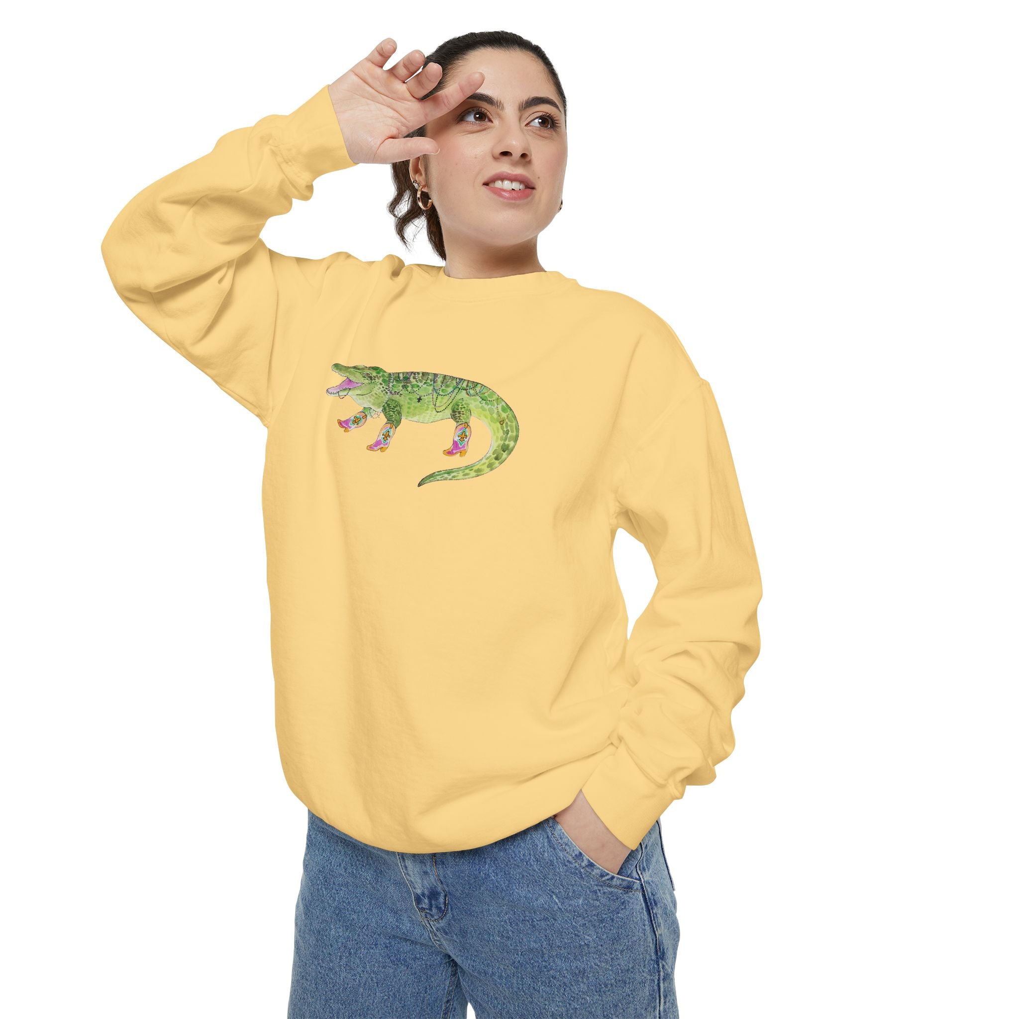 Bead Alligator Graphic Sweatshirt